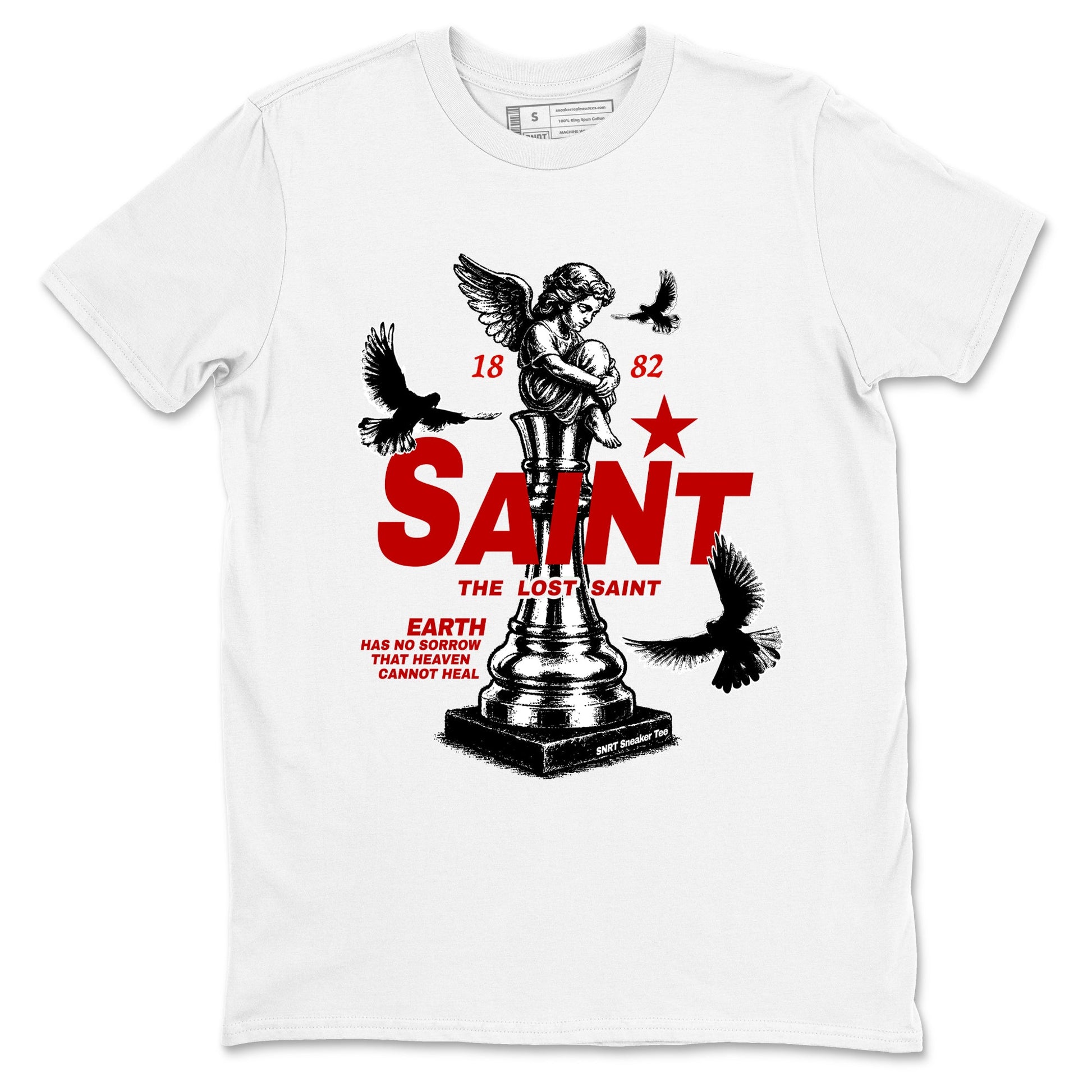 Jordan 11 Low Bred t-shirts to match jordans The Lost Saint sneaker match tees Air Jordan 11 Bred graphic tee for sneakerheads SNRT Sneaker Tees unisex cotton White 2 shirts