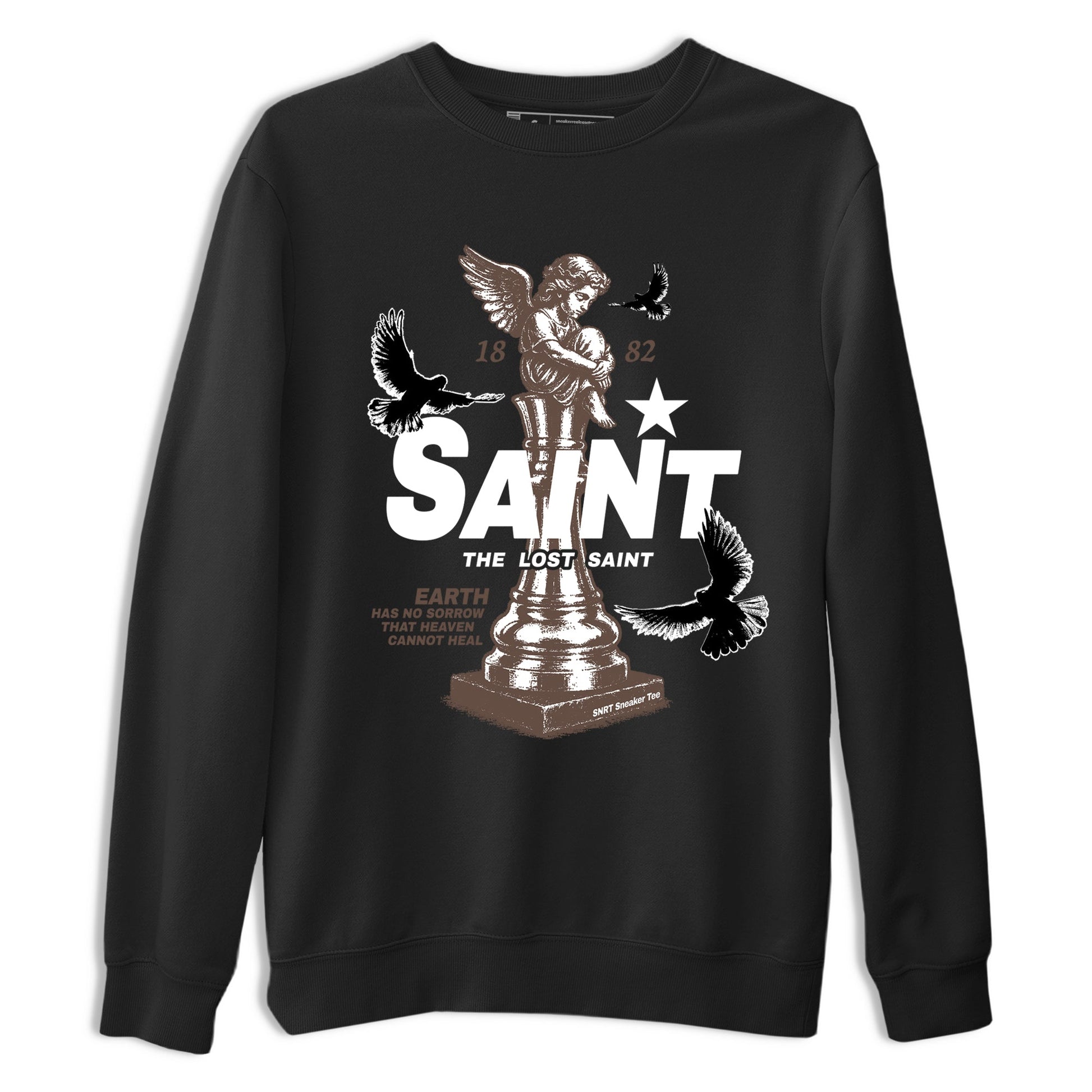 Sneaker match tees – Streetwear Graphic Tees Air Jordan 4 Cave Stone Sneakers – The Lost Saint Graphic Tee Black 2