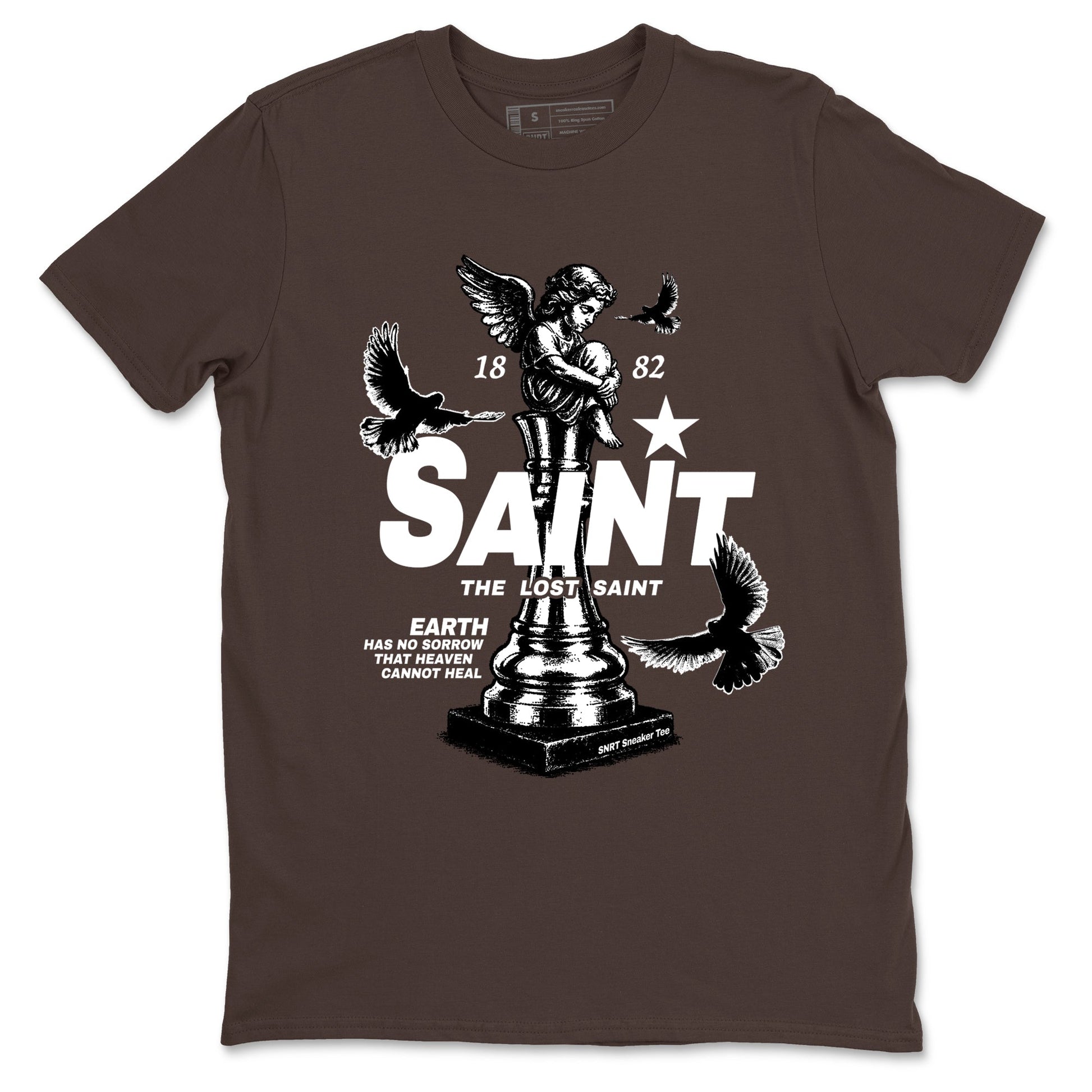 Sneaker match tees – Streetwear Graphic Tees Air Jordan 4 Cave Stone Sneakers – The Lost Saint Graphic Tee Dark Chocolate 2