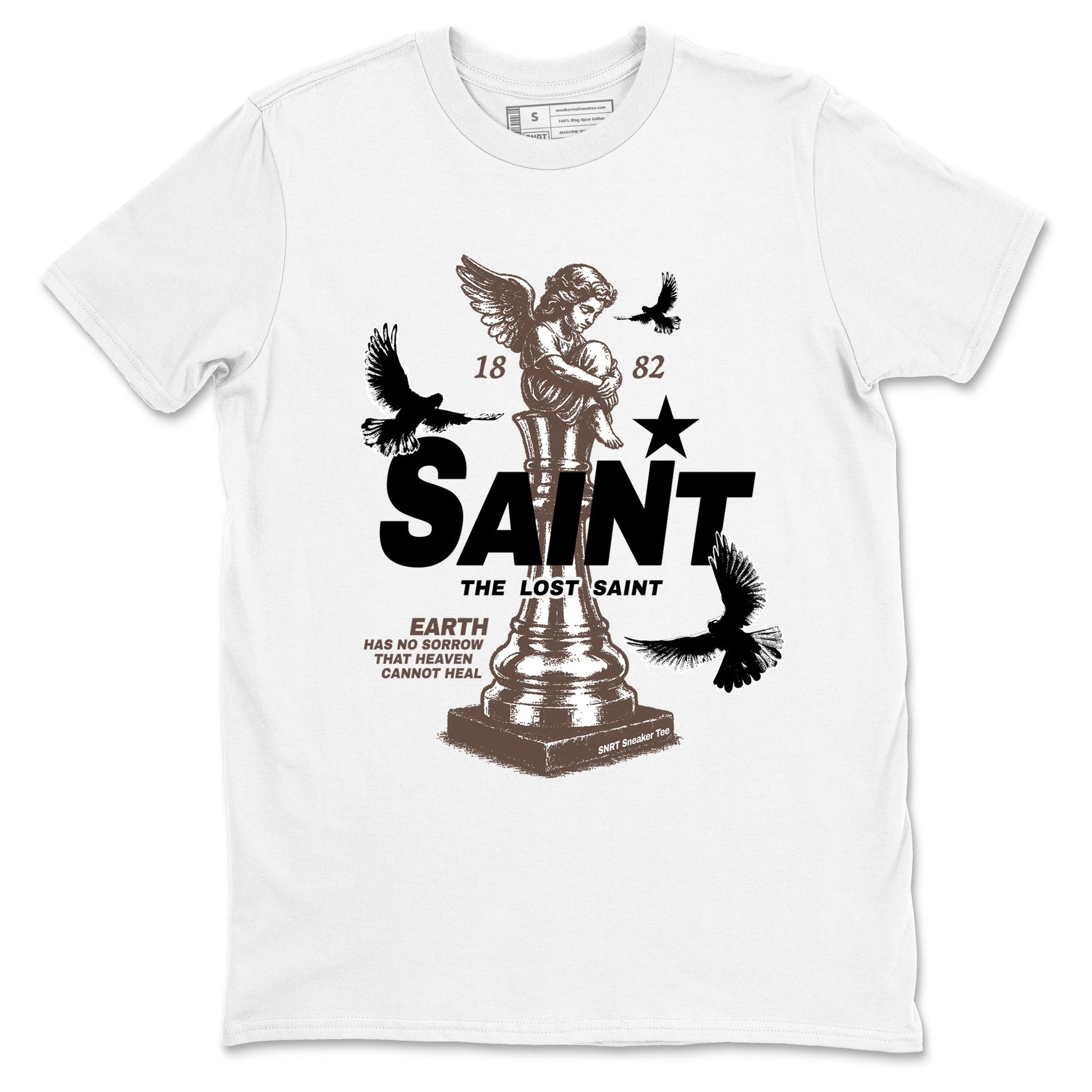 Sneaker match tees – Streetwear Graphic Tees Air Jordan 4 Cave Stone Sneakers – The Lost Saint Graphic Tee White 2