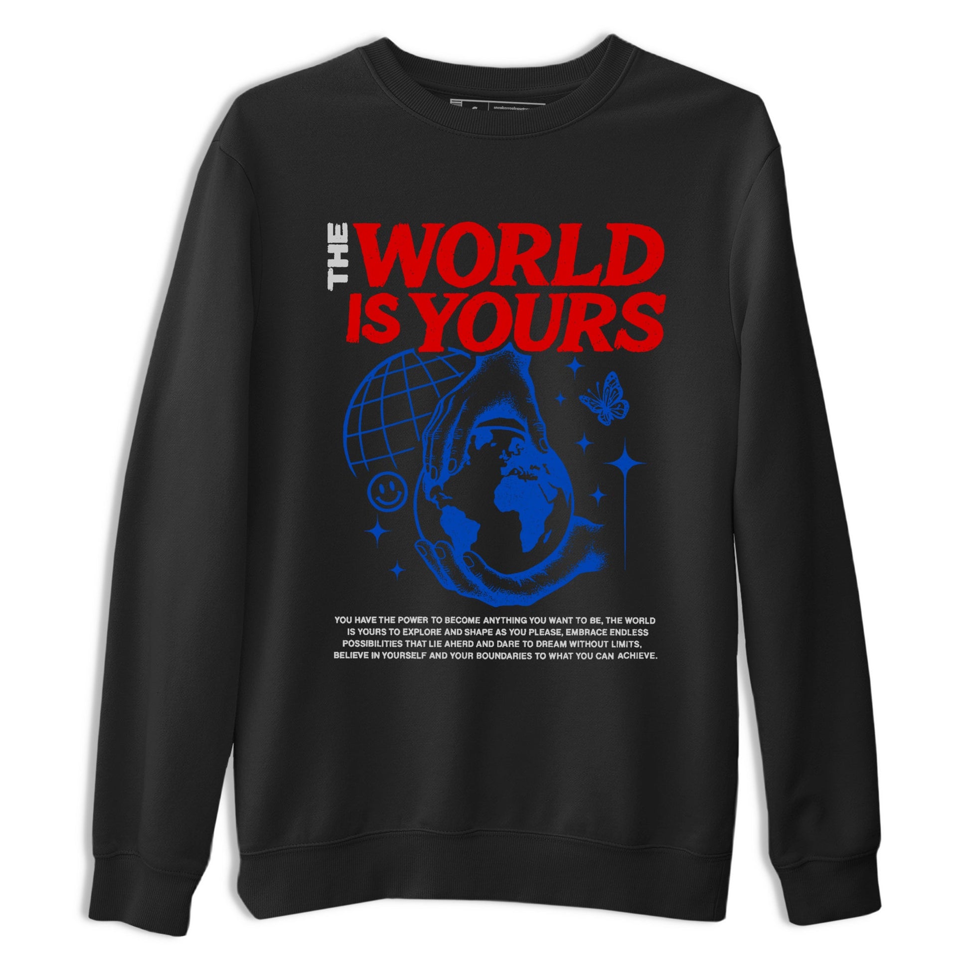 Sneaker match tees – Sneaker Tees To Match Jordan 4 Retro Rare Air Shoes – The World Is Yours Tee Black 2