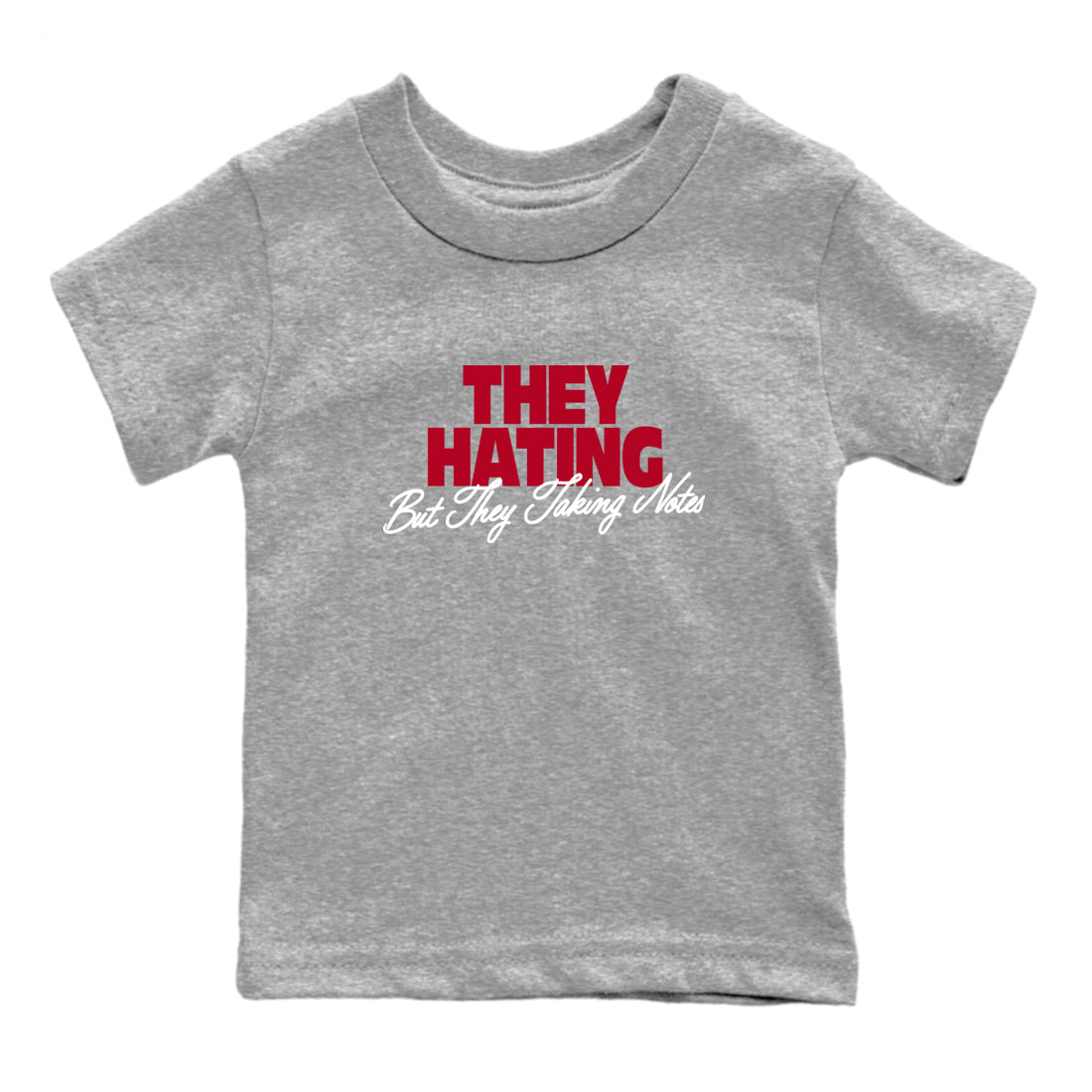 Sneaker Threads – Sneaker Tees To Match Air Jordan 8 Bunny – They Hating But Taking Notes Youth Graphic Tee Heather Grey 2. Perfect for Jordan releases 2025 colorways.
