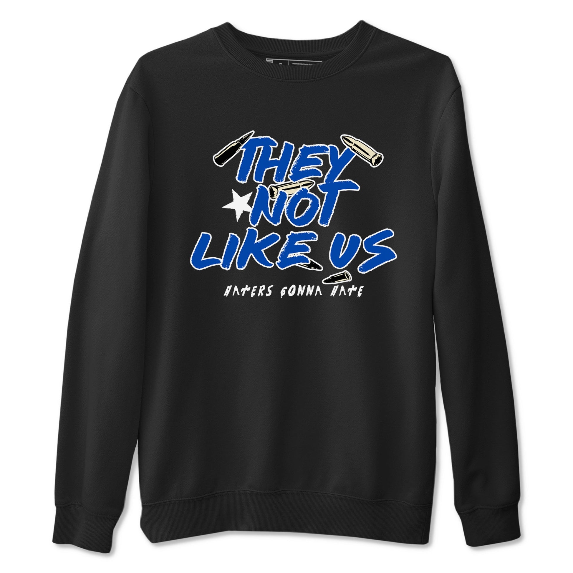 1s Game Royal shirts to match jordans They Not Like Us sneaker match tees Air Jordan 1 Retro Low OG Game Royal match shoes to clothes SNRT Sneaker Tees unisex cotton Black 2 shirts
