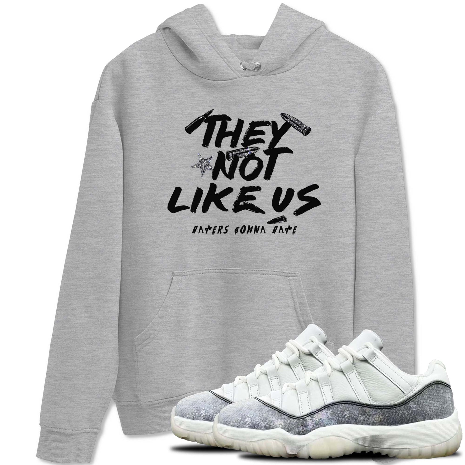 11s Year Of The Snake shirts to match jordans They Not Like Us shirts to match jordans Air Jordan 11 Retro Low Year Of The Snake match shoes to clothes SNRT Sneaker Tees unisex cotton Heather Grey 1 shirts