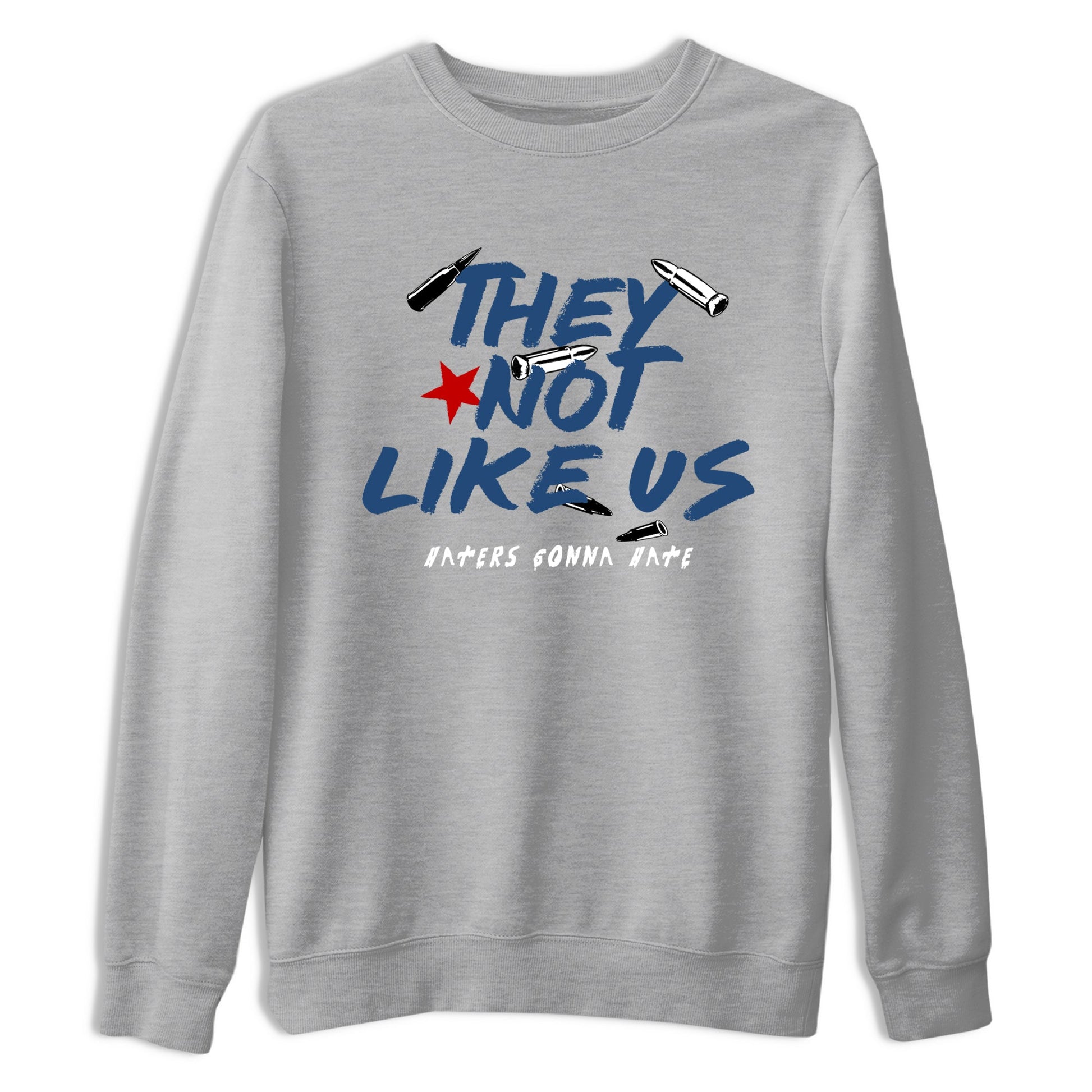 Sneaker match tees – Sneaker Tees To Match Air Jordan 12 French Blue Shoes – They Not Like Us Tee Heather Grey 2