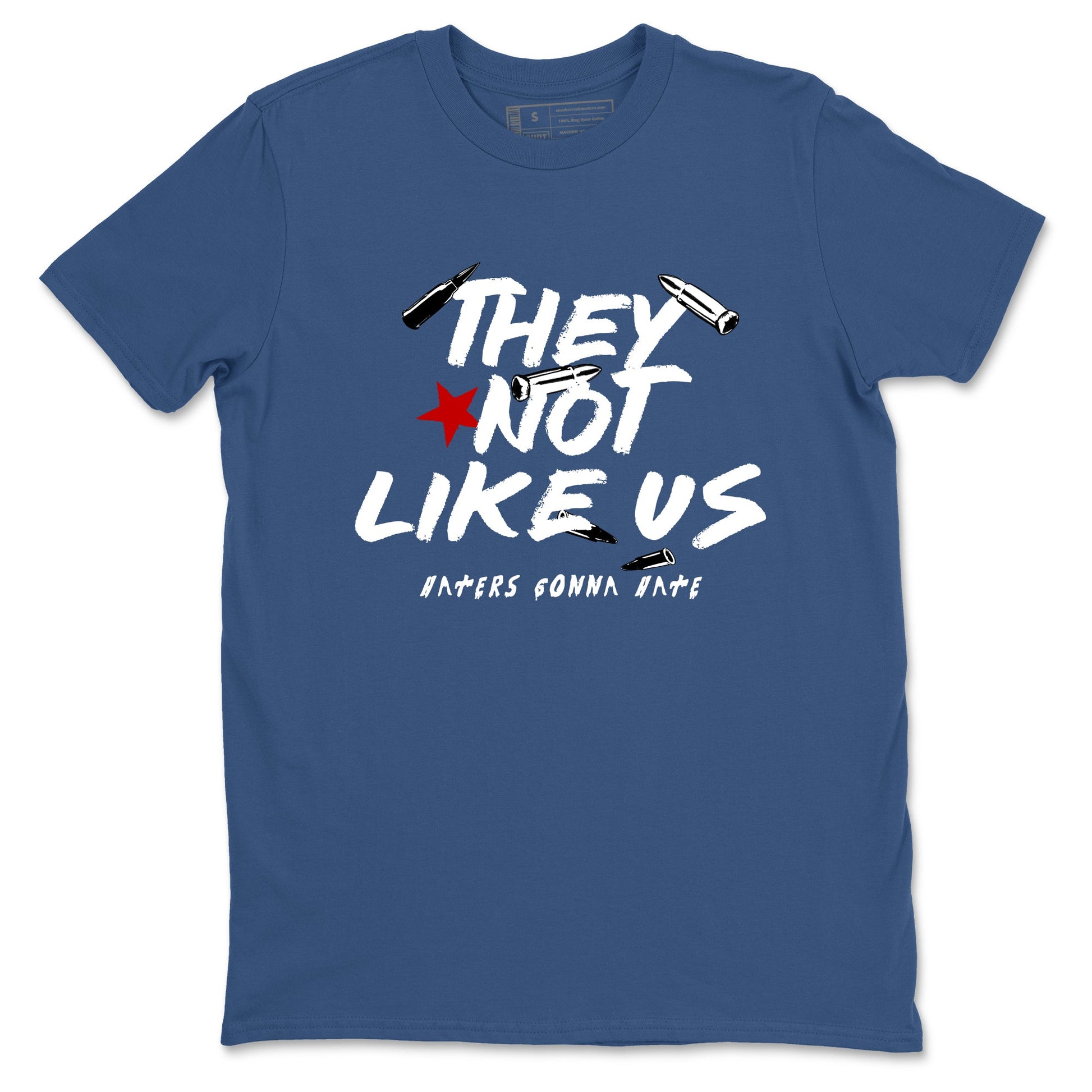 Sneaker match tees – Sneaker Tees To Match Air Jordan 12 French Blue Shoes – They Not Like Us Tee Denim Blue 2