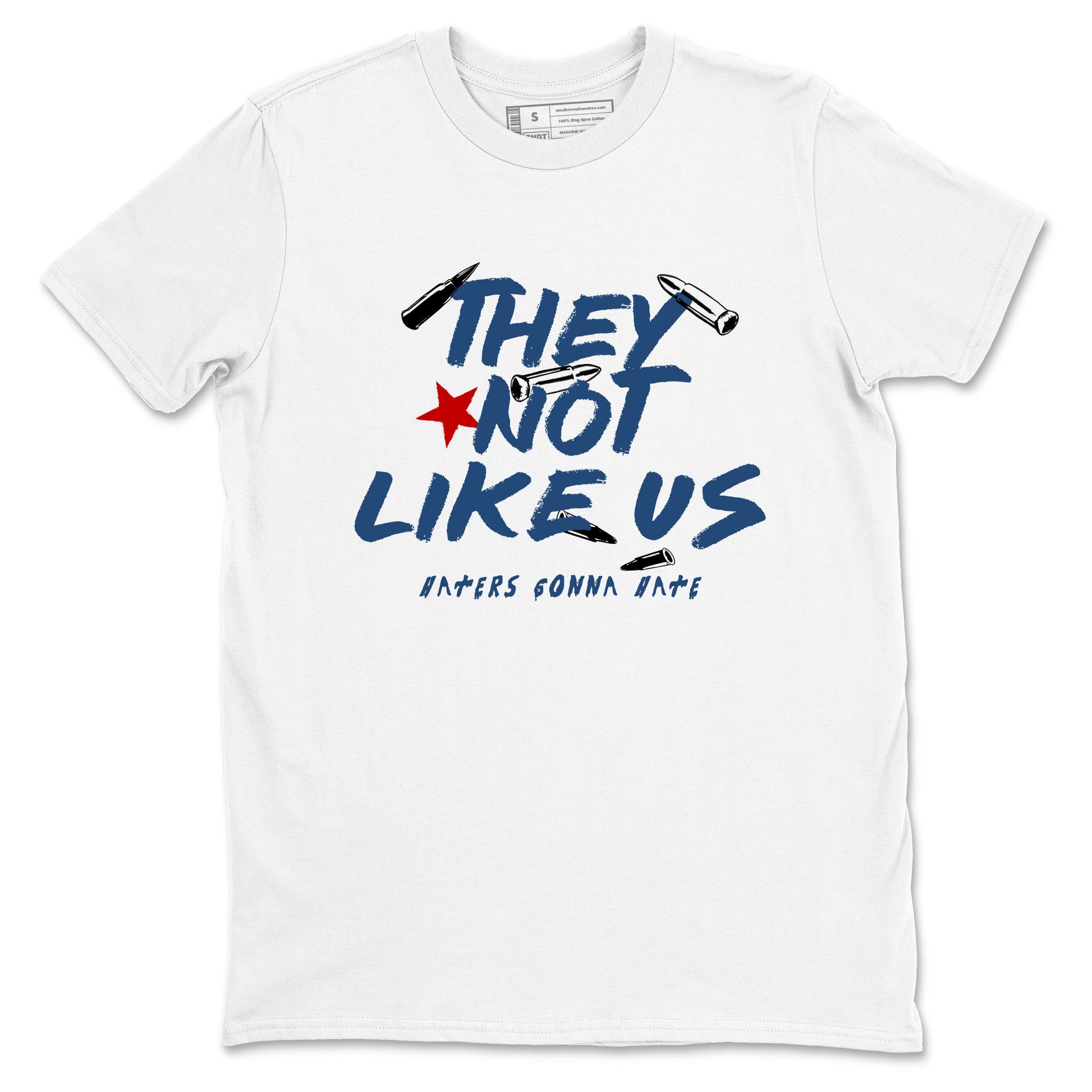 Sneaker match tees – Sneaker Tees To Match Air Jordan 12 French Blue Shoes – They Not Like Us Tee White 2