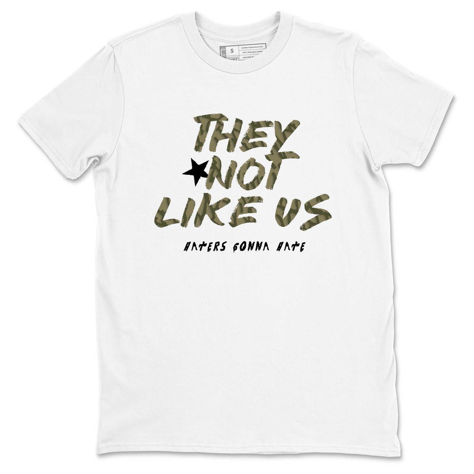 Sneaker Threads – Sneaker Tees To Match Air Jordan 3 Medium Olive – They Not Like Us Graphic Tee White 2. Perfect for Jordan releases 2025 colorways.