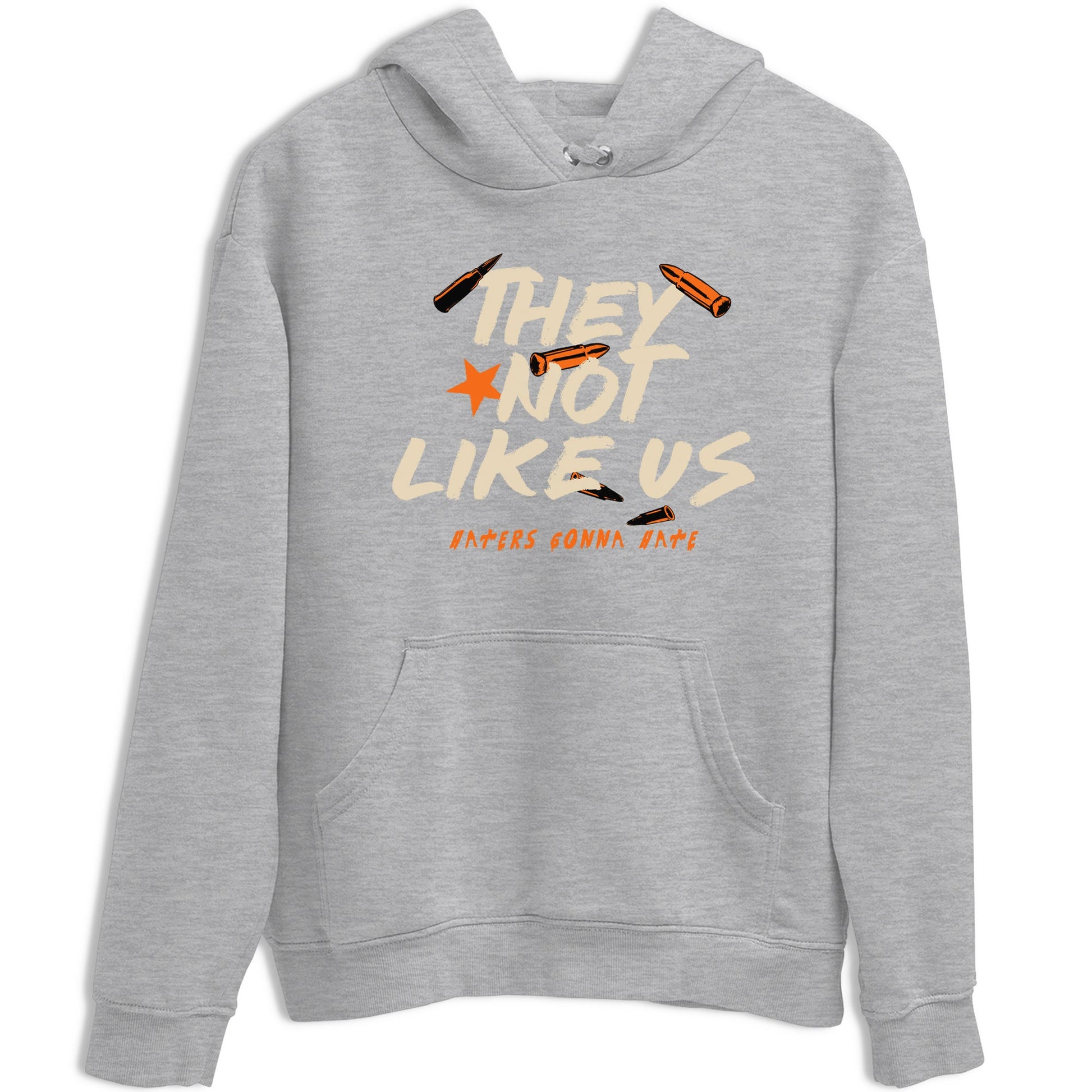 They Not Like Us sneaker match t-shirt styled to complete your fit with the Air Jordan 3 Starfish sneakers, shown in Heather Grey 2.