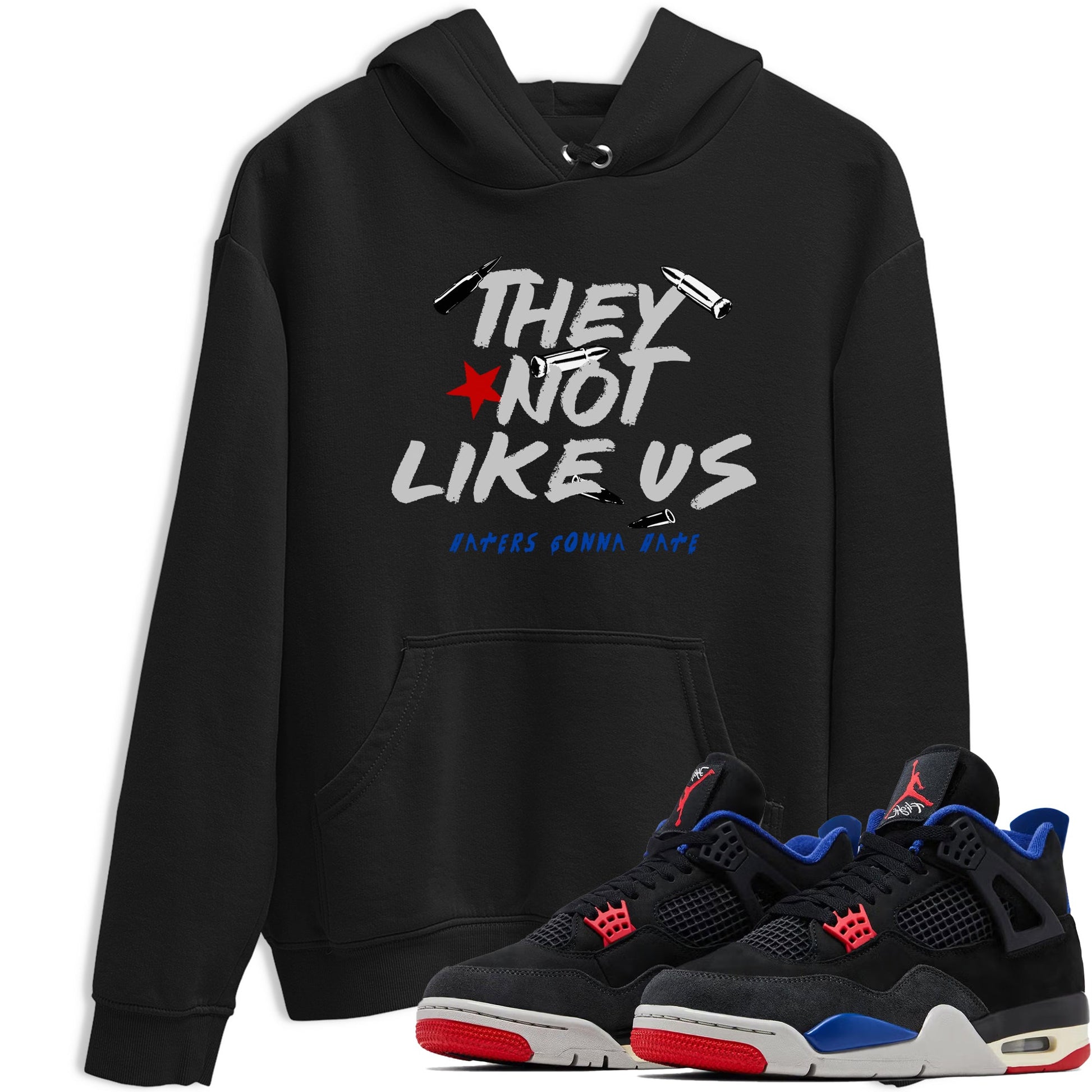 Sneaker match tees – Sneaker Tees To Match Air Jordan 4 Rare Air Shoes – They Not Like Us Tee Black 1