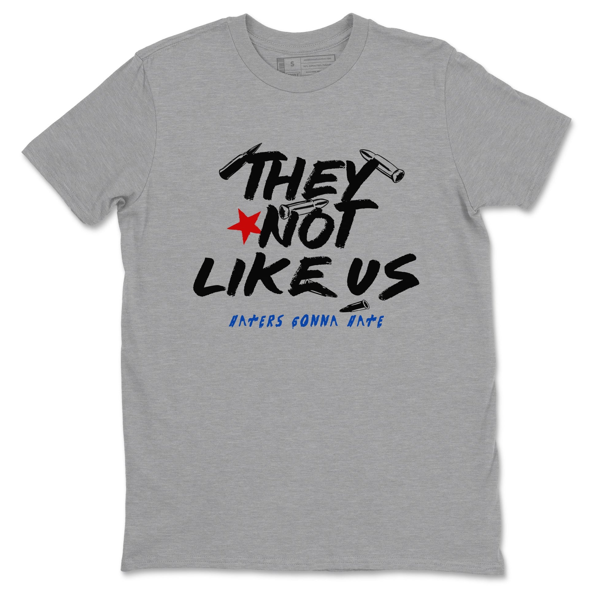 Sneaker match tees – Sneaker Tees To Match Air Jordan 4 Rare Air Shoes – They Not Like Us Tee Heather Grey 2