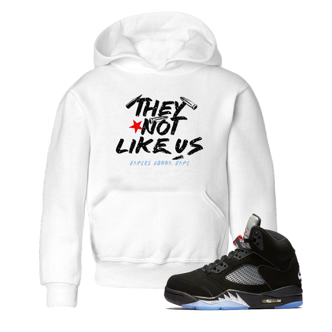 5s Black Metallic Reimagined shirts to match jordans They Not Like Us best t shirts to wear with jordans Air Jordan 5 Reimagined match shoes to clothes SNRT Sneaker Tees Youth Baby White 1 tee