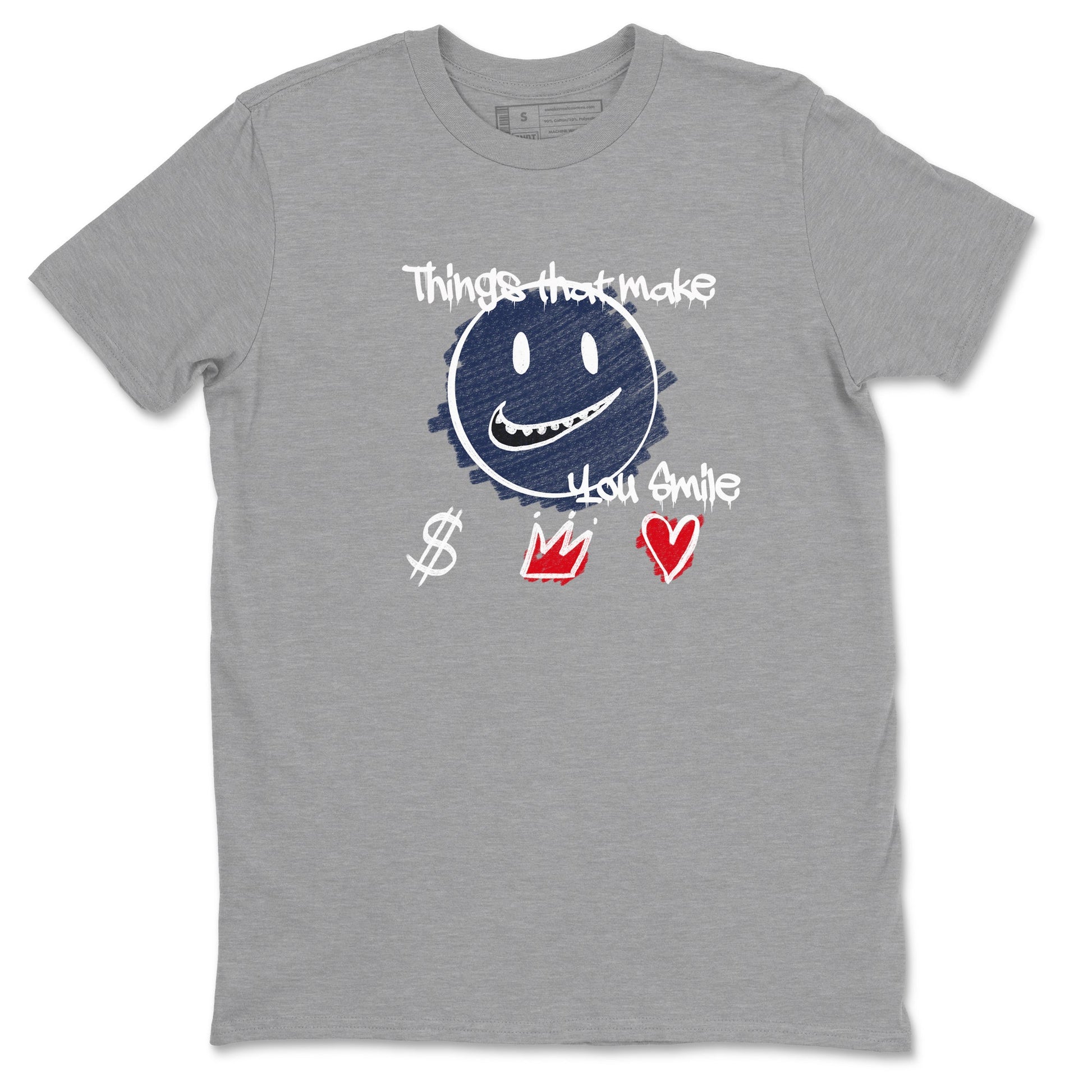 6s Olympic shirts to match jordans Things That Make You Smile sneaker match tees Air Jordan 6 Olympic SNRT Sneaker Tees streetwear brand Heather Grey 2 unisex cotton tee