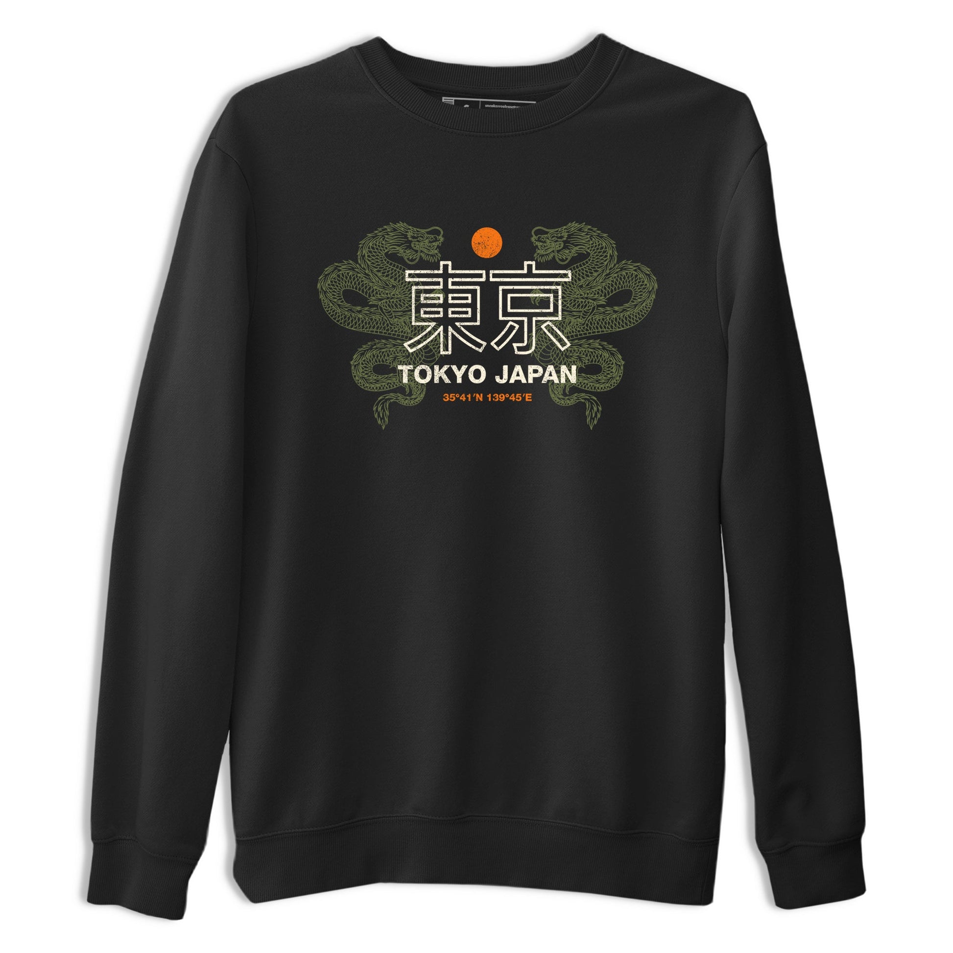 Sneaker match tees – Sneaker Tees To Match Undefeated inspired colorways Air Jordan 4 OG Olive Shoes – Tokyo Dragons Tee Black 2