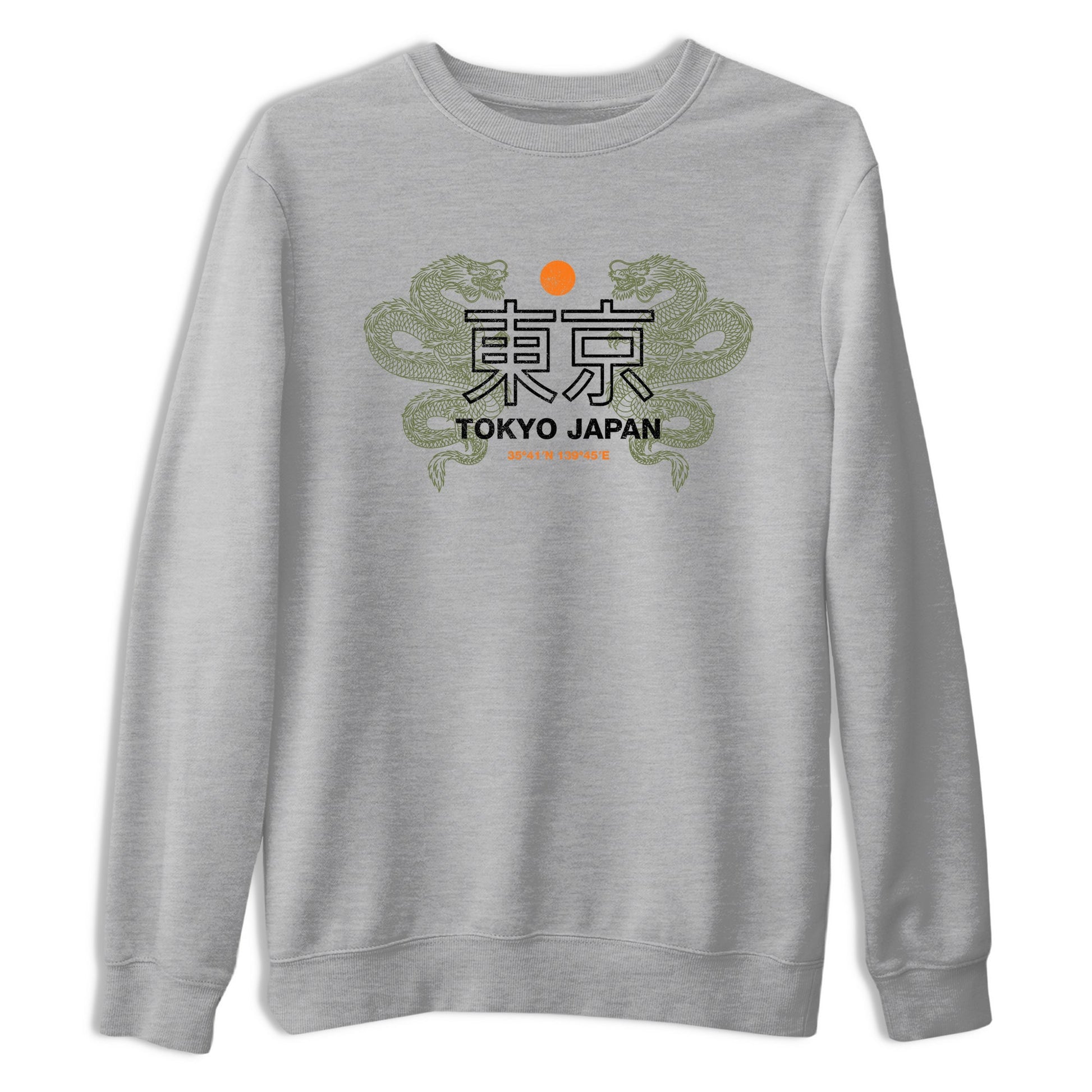 Sneaker match tees – Sneaker Tees To Match Undefeated inspired colorways Air Jordan 4 OG Olive Shoes – Tokyo Dragons Tee Heather Grey 2