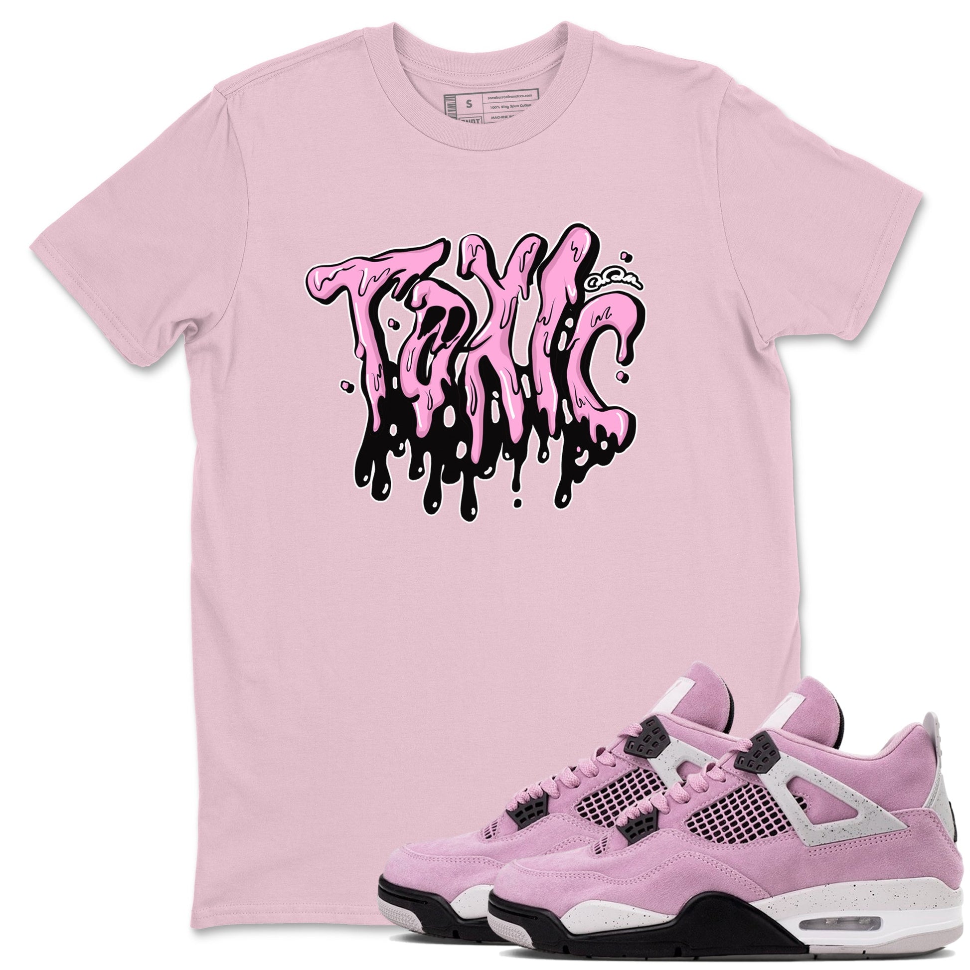 4s Orchid t-shirts to match sneakers Toxic sneaker match tees Air Jordan 4 Orchid match shoes to clothes SNRT Sneaker Tees unisex cotton Pink 1 shirts