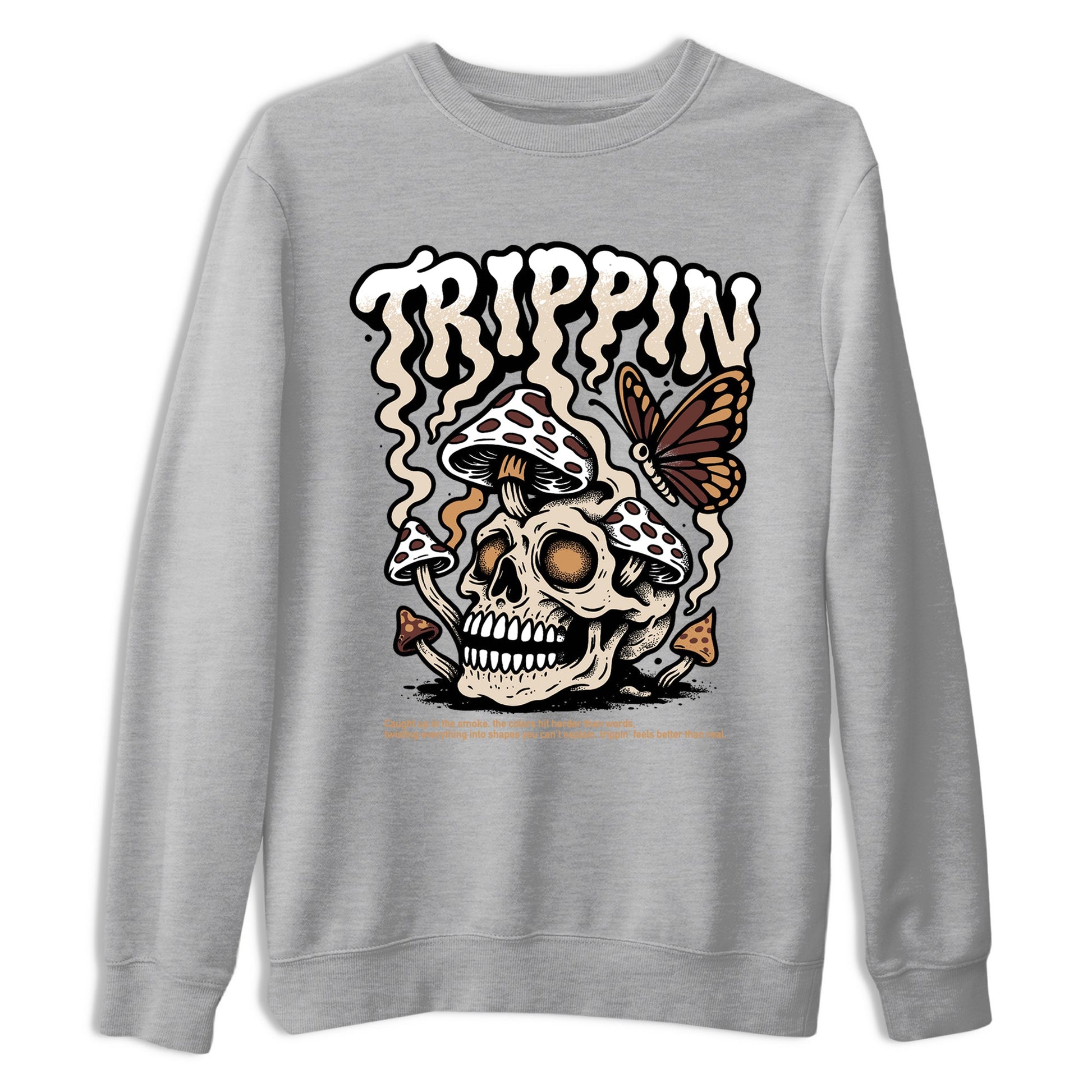 Sneaker match tees – Sneaker Tees To Match Air Jordan 3 Champagne and Oysters Shoes – Trippin Tee Heather Grey 2