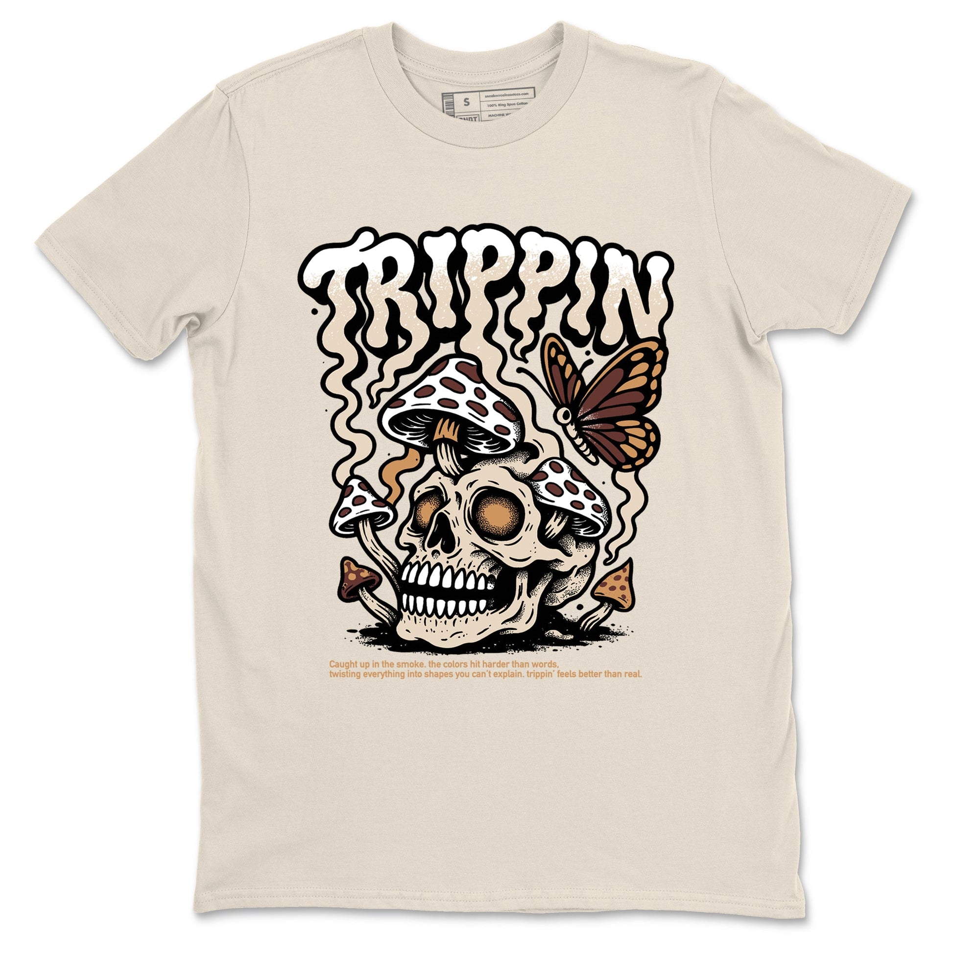 Sneaker match tees – Sneaker Tees To Match Air Jordan 3 Champagne and Oysters Shoes – Trippin Tee Natural 2