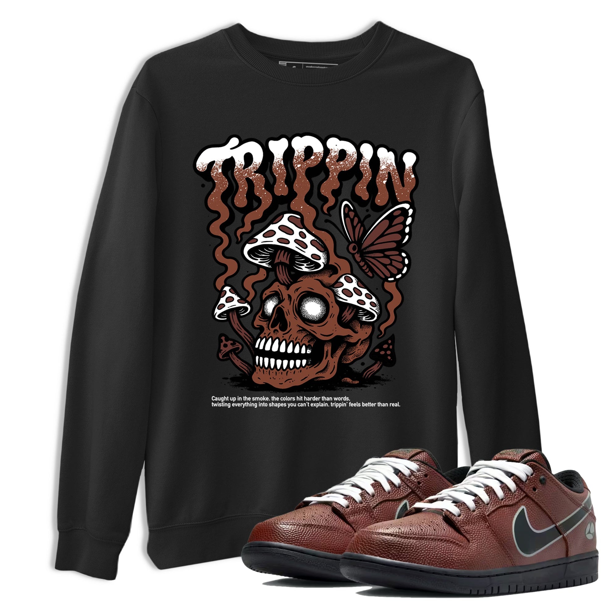 Sneaker match tees – Sneaker Tees To Match Dunk Low Football Shoes – Trippin Tee Black 1