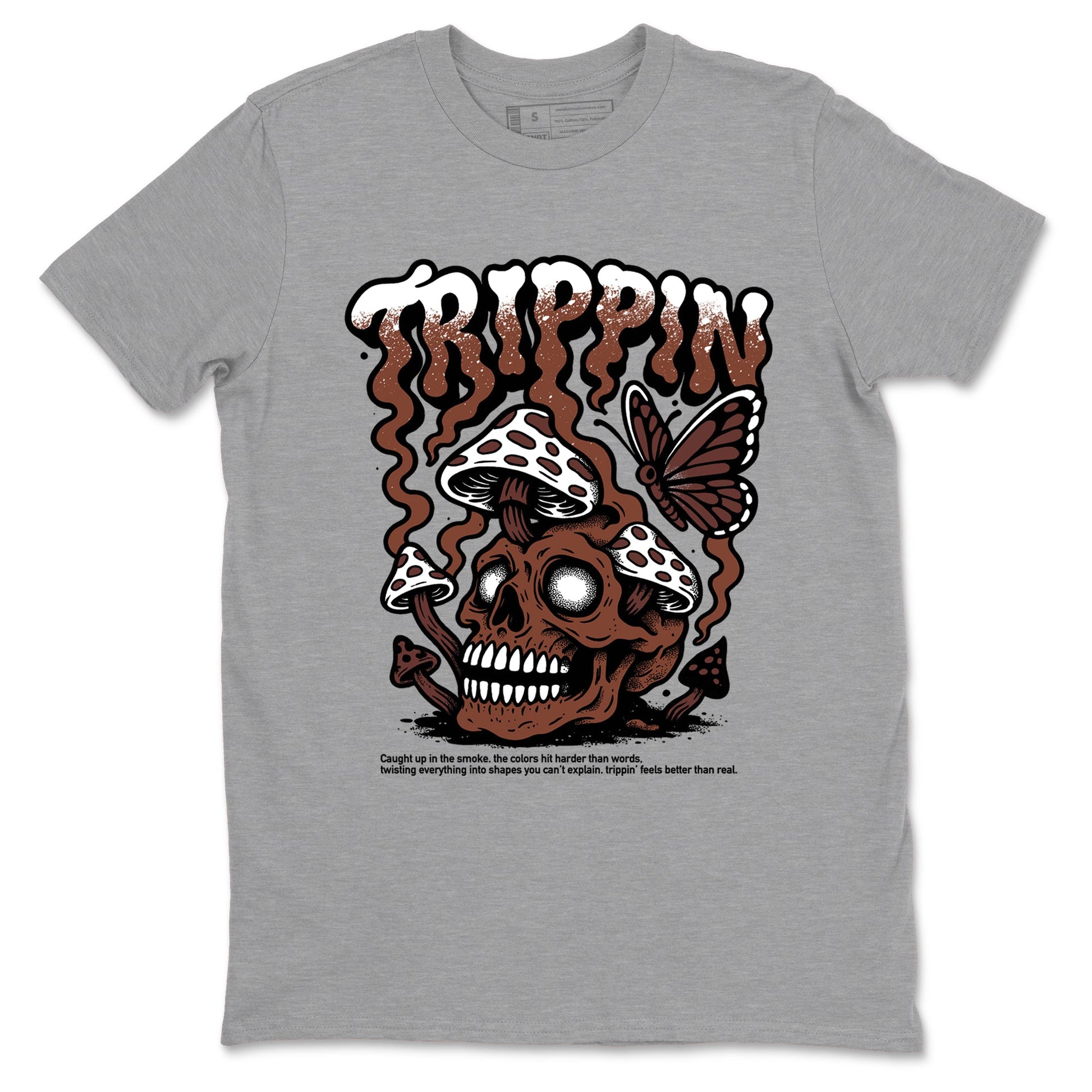 Sneaker match tees – Sneaker Tees To Match Dunk Low Football Shoes – Trippin Tee Heather Grey 2