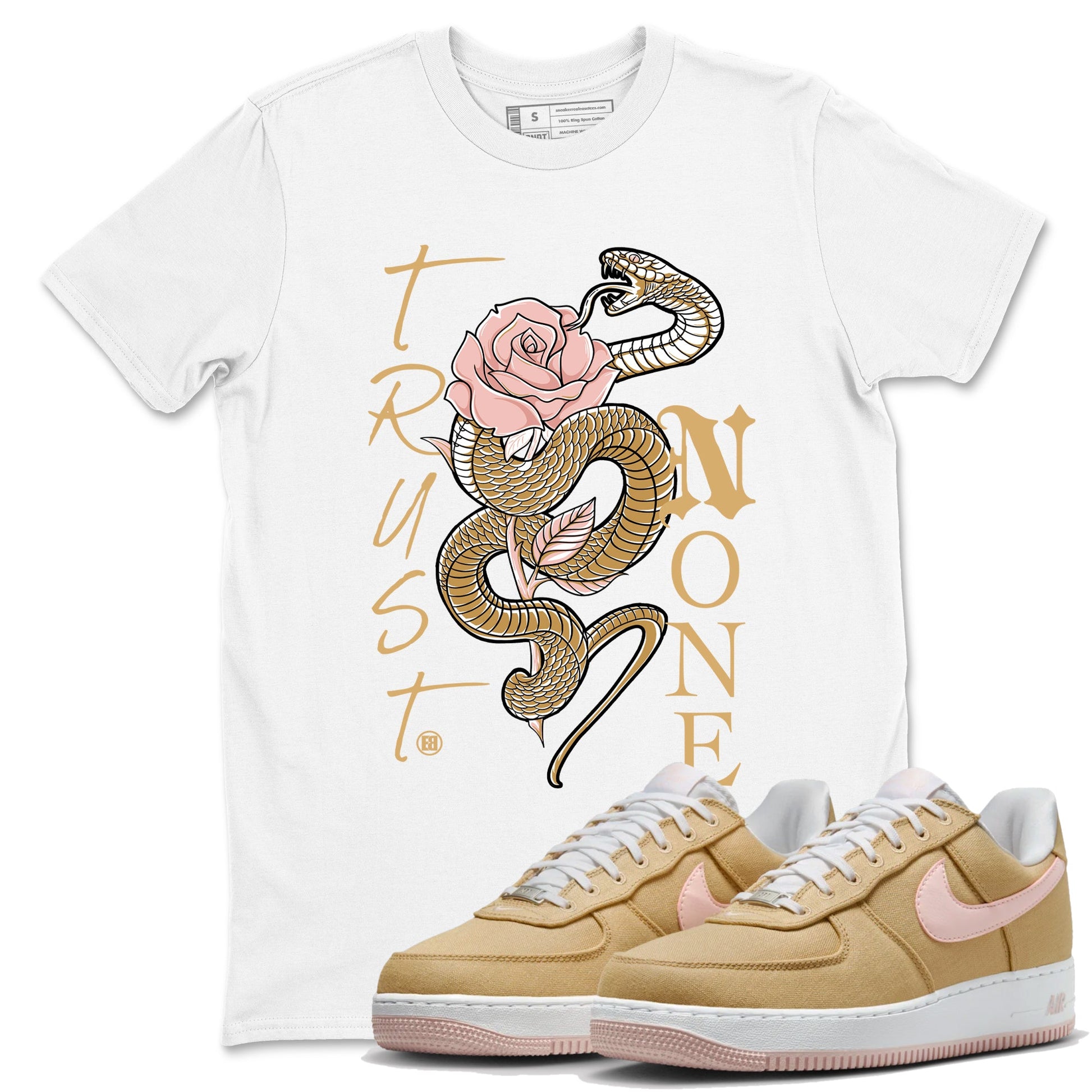 Air Force 1 Low Linen shirts to match jordans Trust None sneaker match tees Air Force 1 Linen Graphic Shirts To Match AF1 SNRT Sneaker Tees unisex cotton White 1 shirts