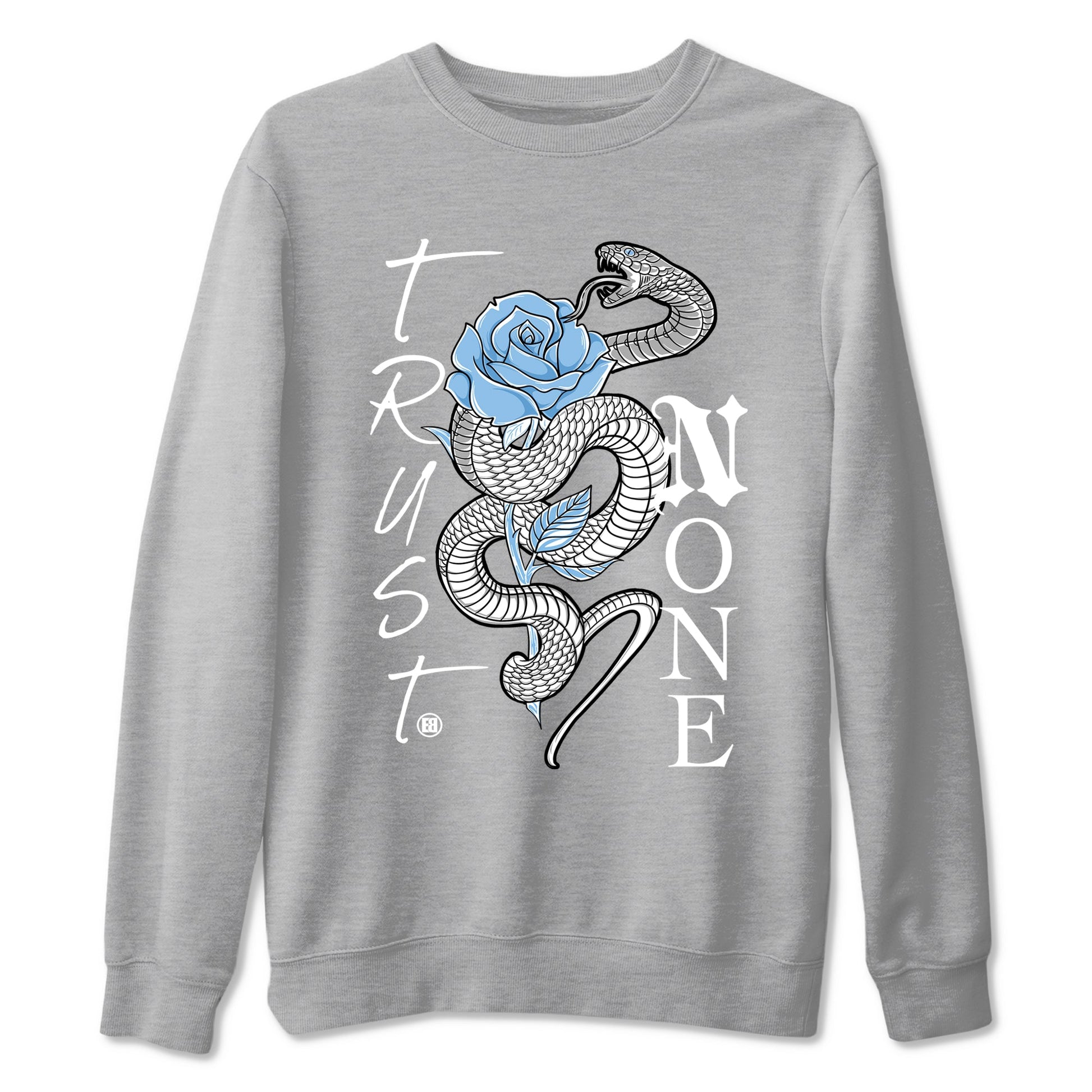 AJ11 Retro Legend Blue shirts to match jordans Trust None best t shirts to wear with jordans 11s Legend Blue match shoes to clothes SNRT Sneaker Tees unisex cotton Heather Grey 2 shirts