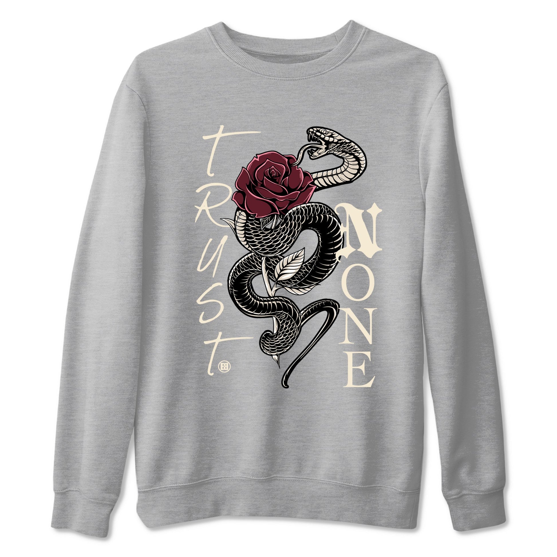 4s A Ma Maniere x Fossil Stone shirts to match jordans Trust None sneaker match tees Air Jordan 4 A Ma Maniere x Fossil Stone match shoes to clothes SNRT Sneaker Tees unisex cotton Heather Grey 2 shirts