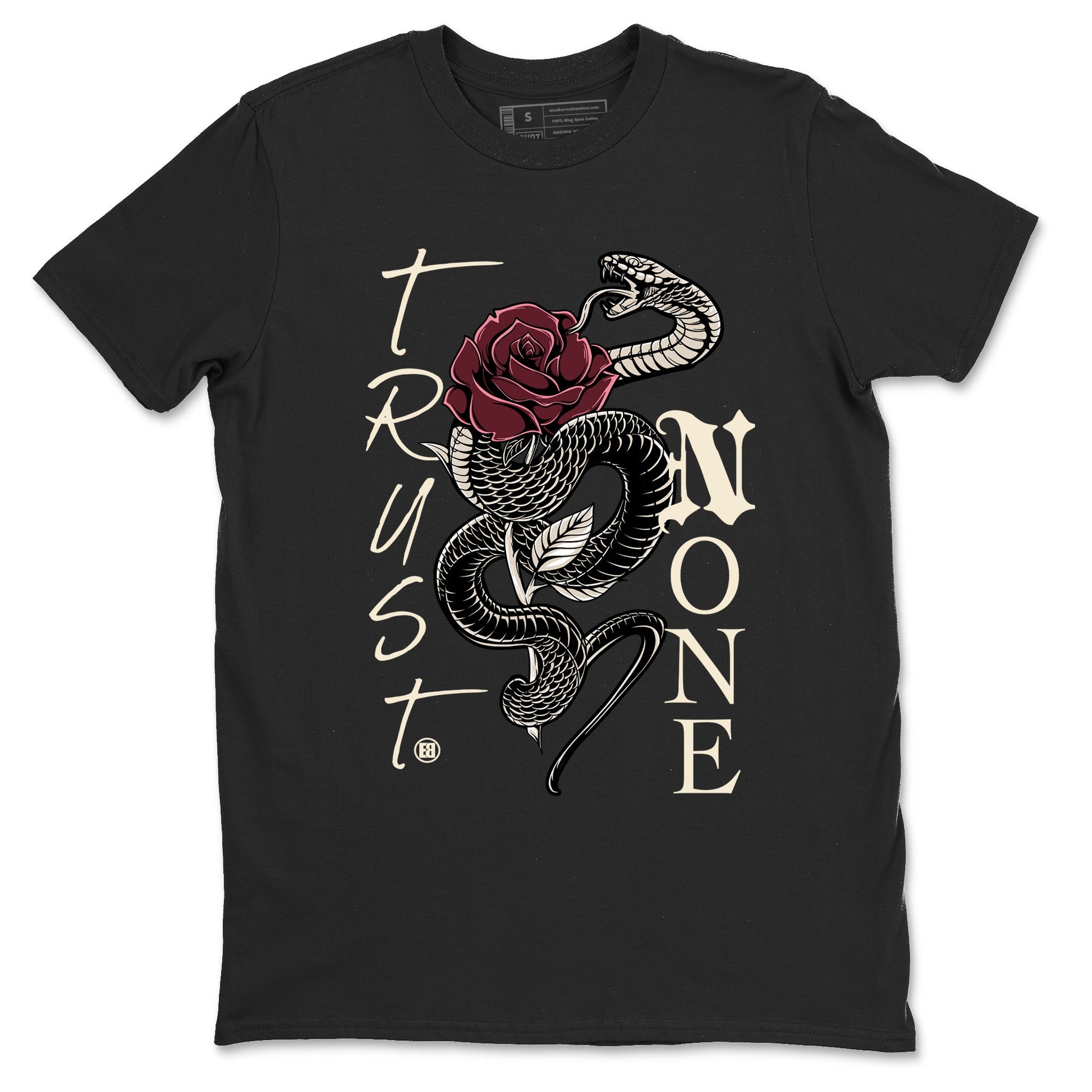 4s A Ma Maniere x Fossil Stone shirts to match jordans Trust None sneaker match tees Air Jordan 4 A Ma Maniere x Fossil Stone match shoes to clothes SNRT Sneaker Tees unisex cotton Black 2 shirts