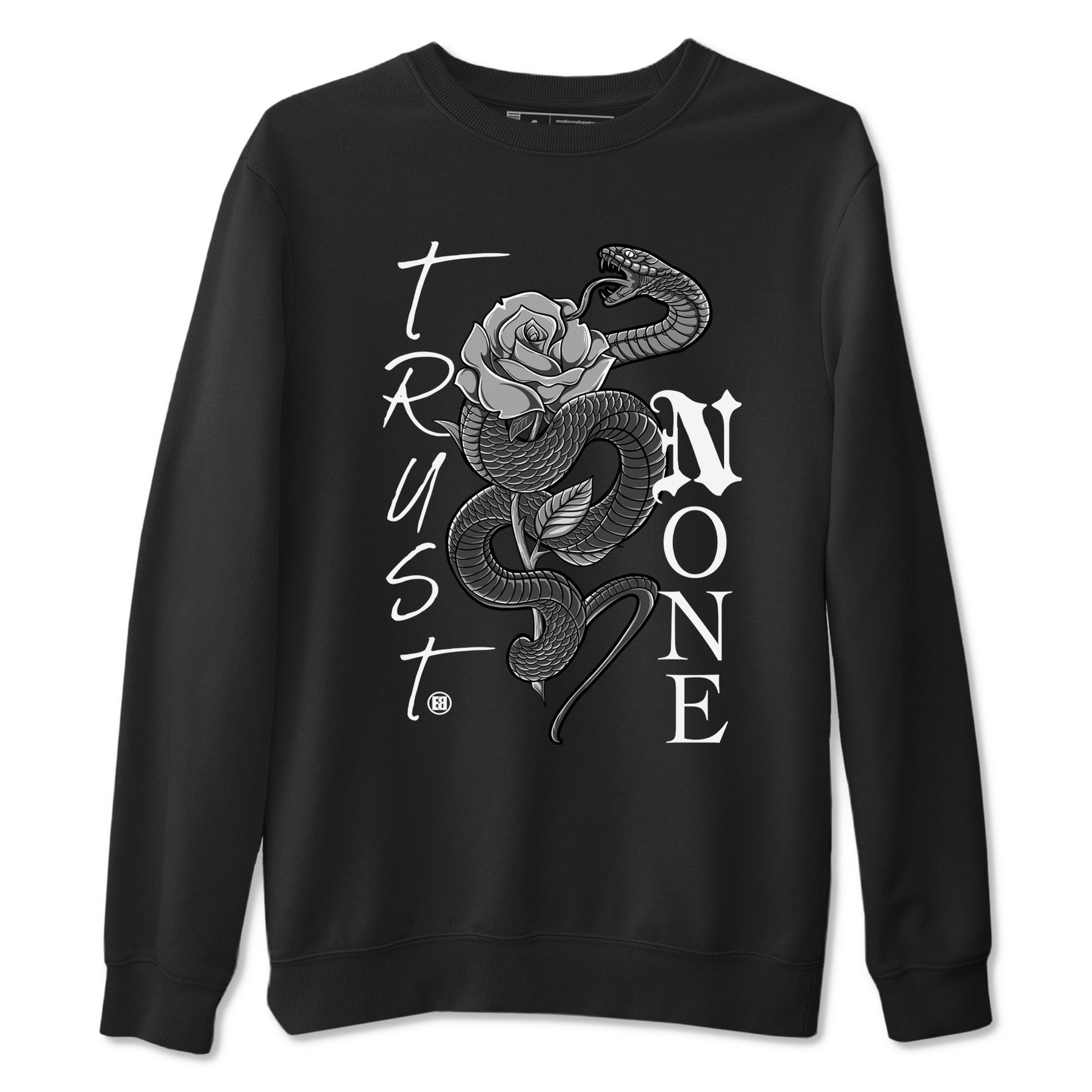 4s Wet Cement shirts to match jordans Trust None sneaker match tees Air Jordan 4 Wet Cement SNRT Sneaker Release Tees unisex cotton Black 2 crew neck shirts