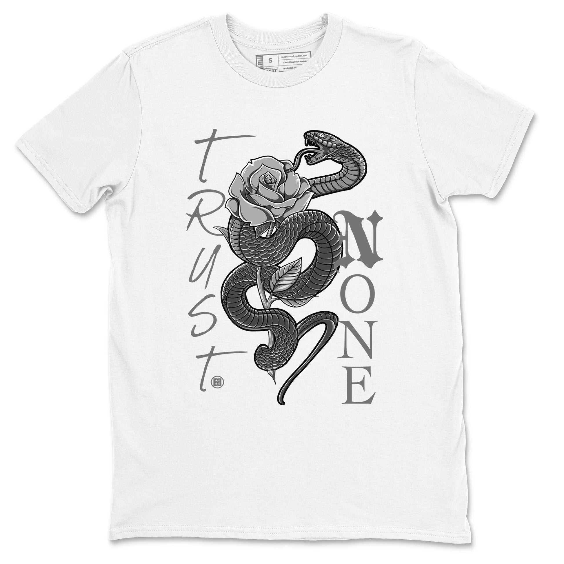 4s Wet Cement shirts to match jordans Trust None sneaker match tees Air Jordan 4 Wet Cement SNRT Sneaker Release Tees unisex cotton White 2 crew neck shirts
