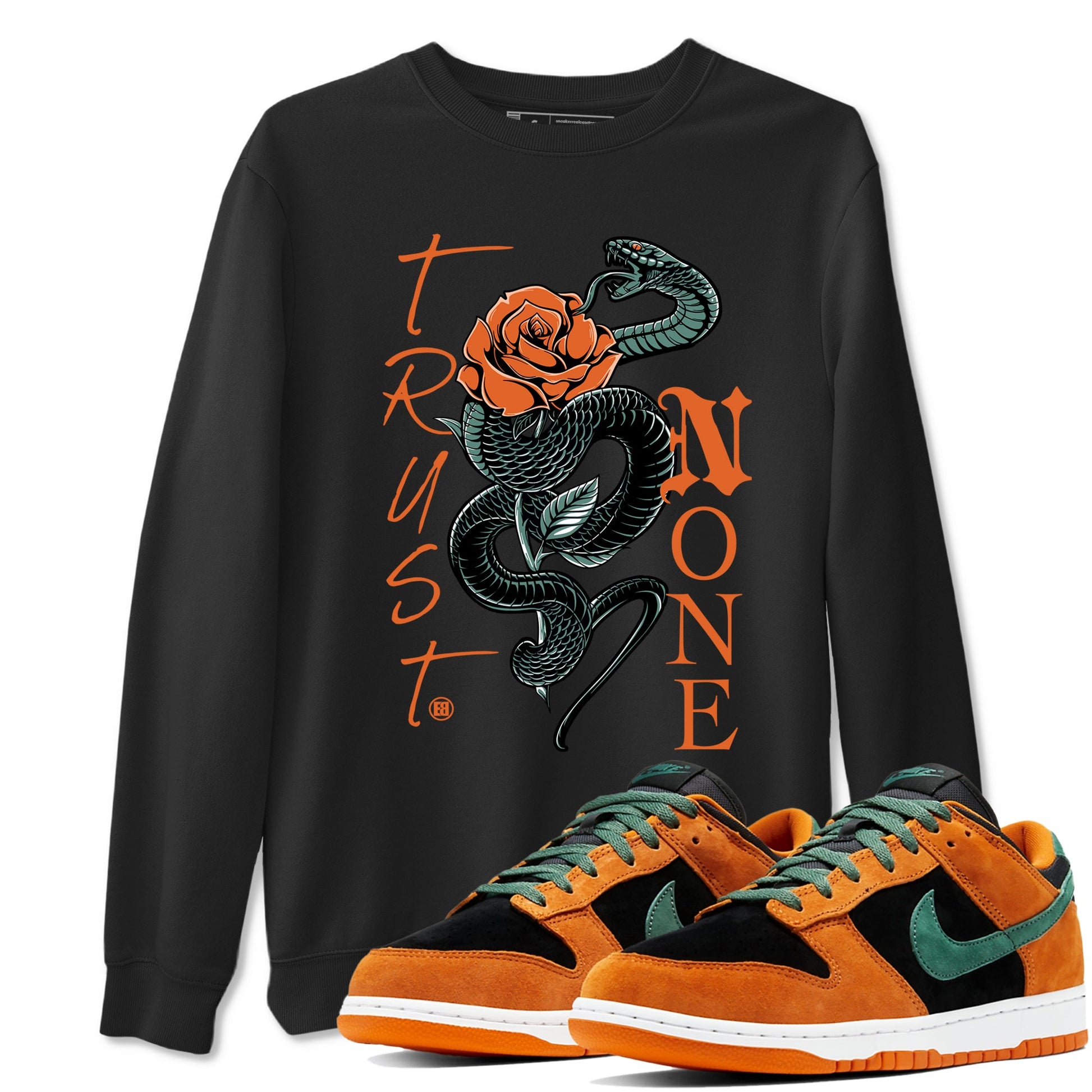 Dunk Low Ceramic shirts to match jordans Trust None sneaker match tees Dunk Ceramic match shoes to clothes SNRT Sneaker Tees unisex cotton Black 1 shirts