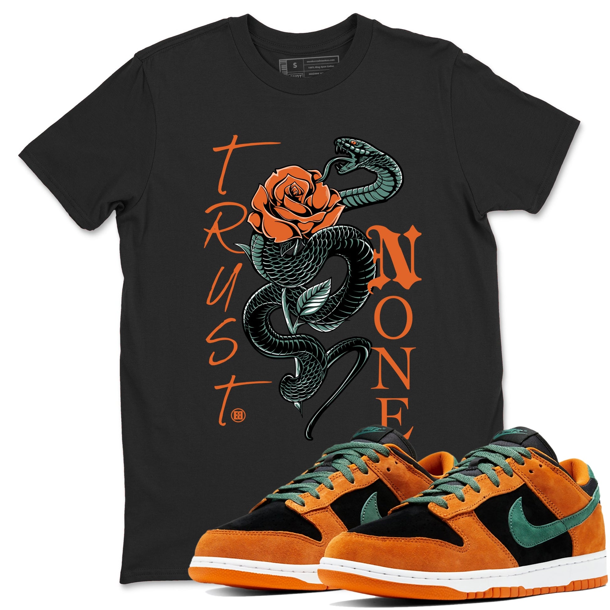 Dunk Low Ceramic shirts to match jordans Trust None sneaker match tees Dunk Ceramic match shoes to clothes SNRT Sneaker Tees unisex cotton Black 1 shirts