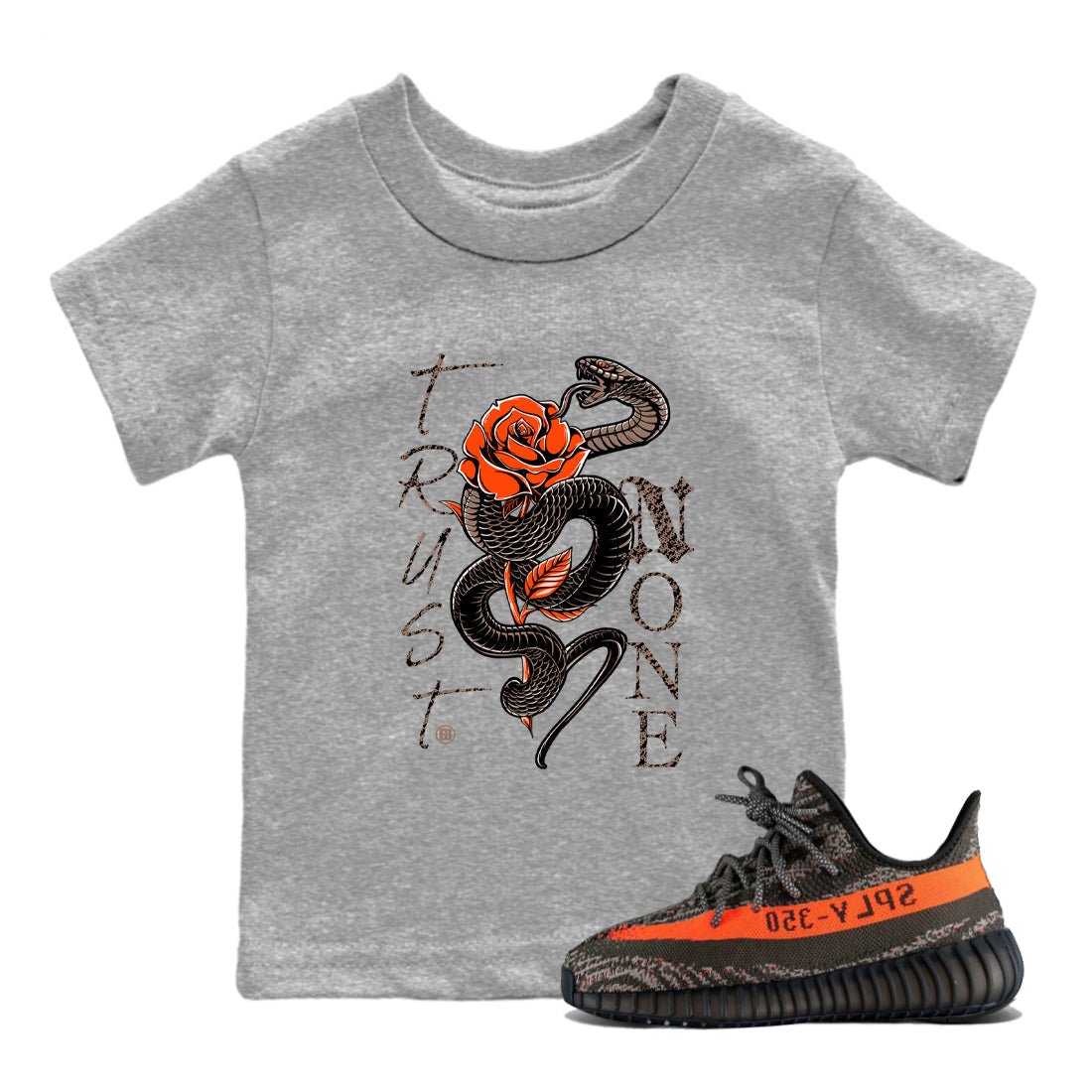 Yeezy 350 Carbon Beluga shirts to match jordans Trust None sneaker match tees Yeezy 350 Carbon Beluga match shoes to clothes SNRT Sneaker Tees Youth Baby Heather Grey 1 tee