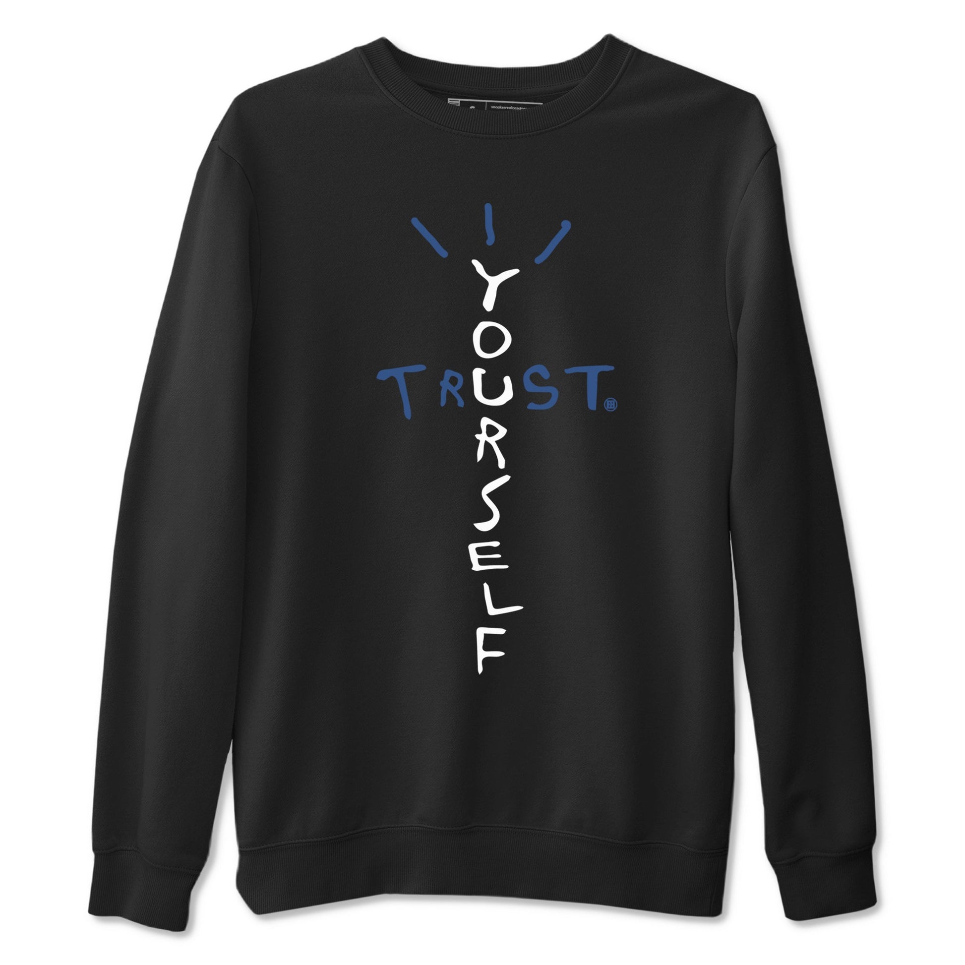 A Ma Maniere Air Jordan 3 Diffused Blue shirts to match jordans Trust Yourself graphic tee Jordan 3 For The Love best t-shirts to wear with jordans SNRT Sneaker Tees unisex cotton Black 2 shirts