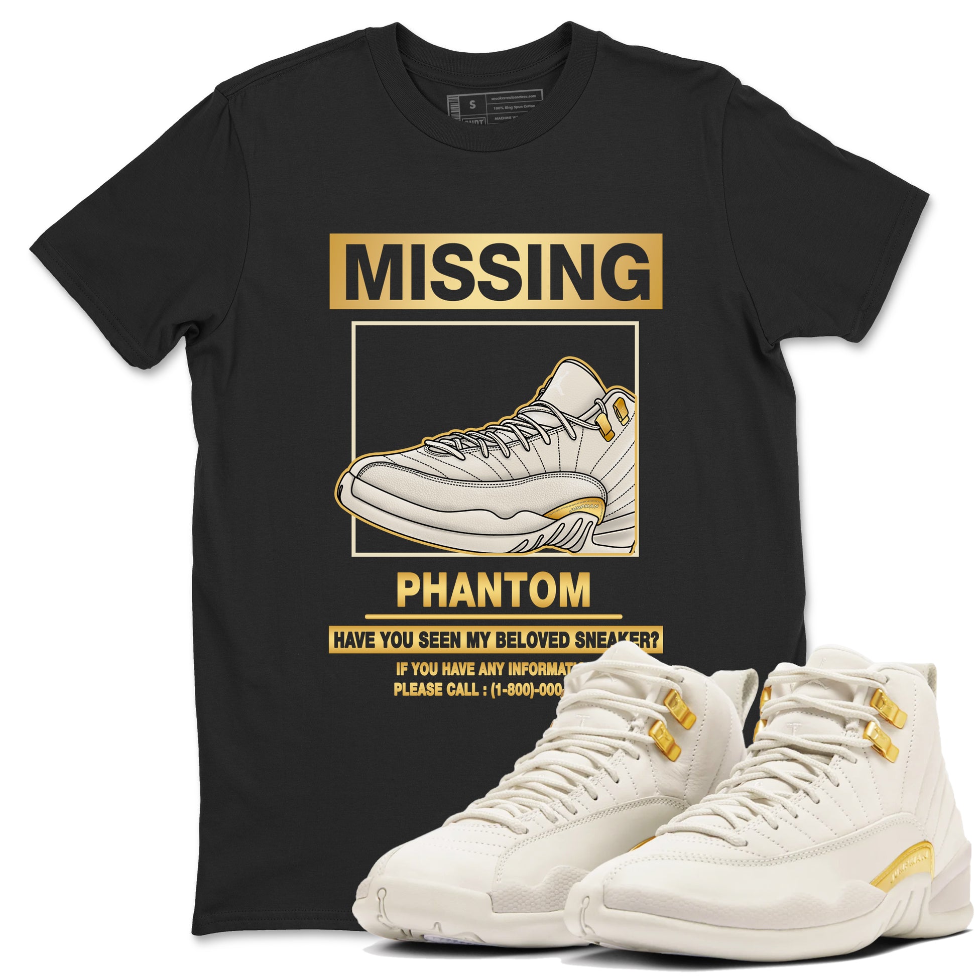 Missing Sneaker SNRT Sneaker Tees - Air Jordan 12 Phantom - SNRT Sneaker T-shirts
