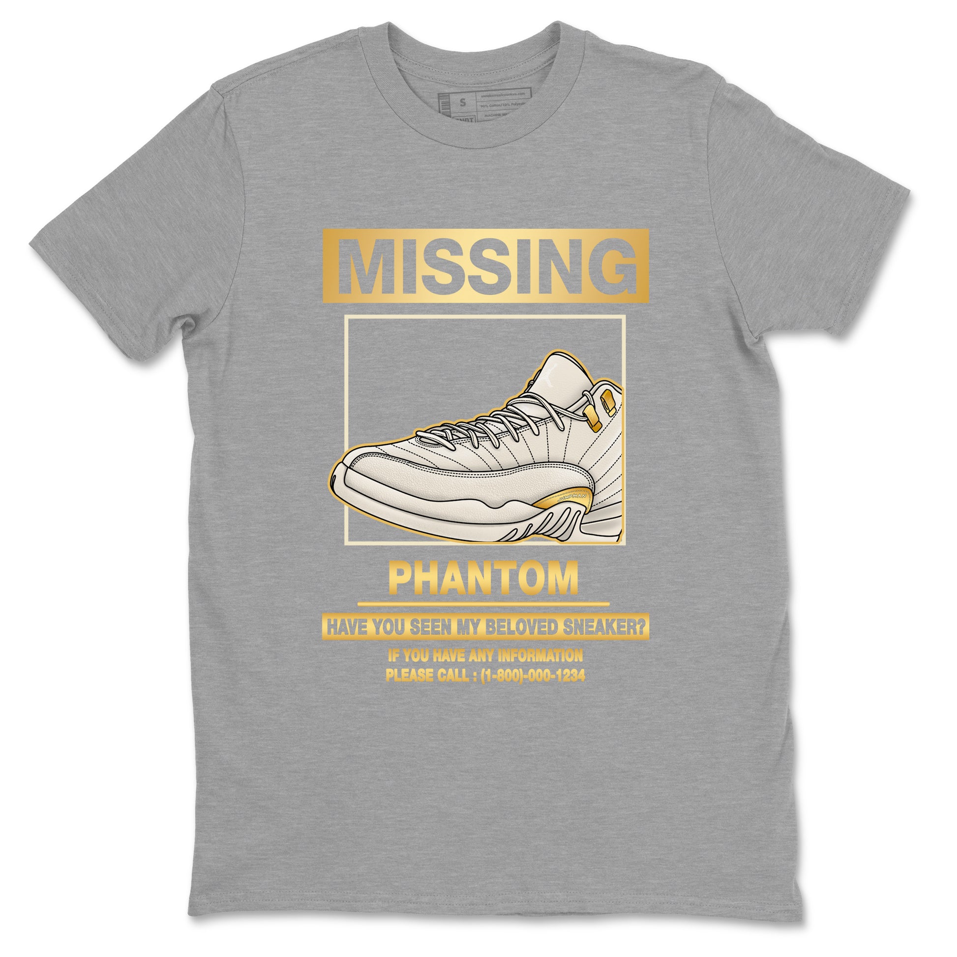 Missing Sneaker SNRT Sneaker Tees - Air Jordan 12 Phantom - SNRT Sneaker T-shirts