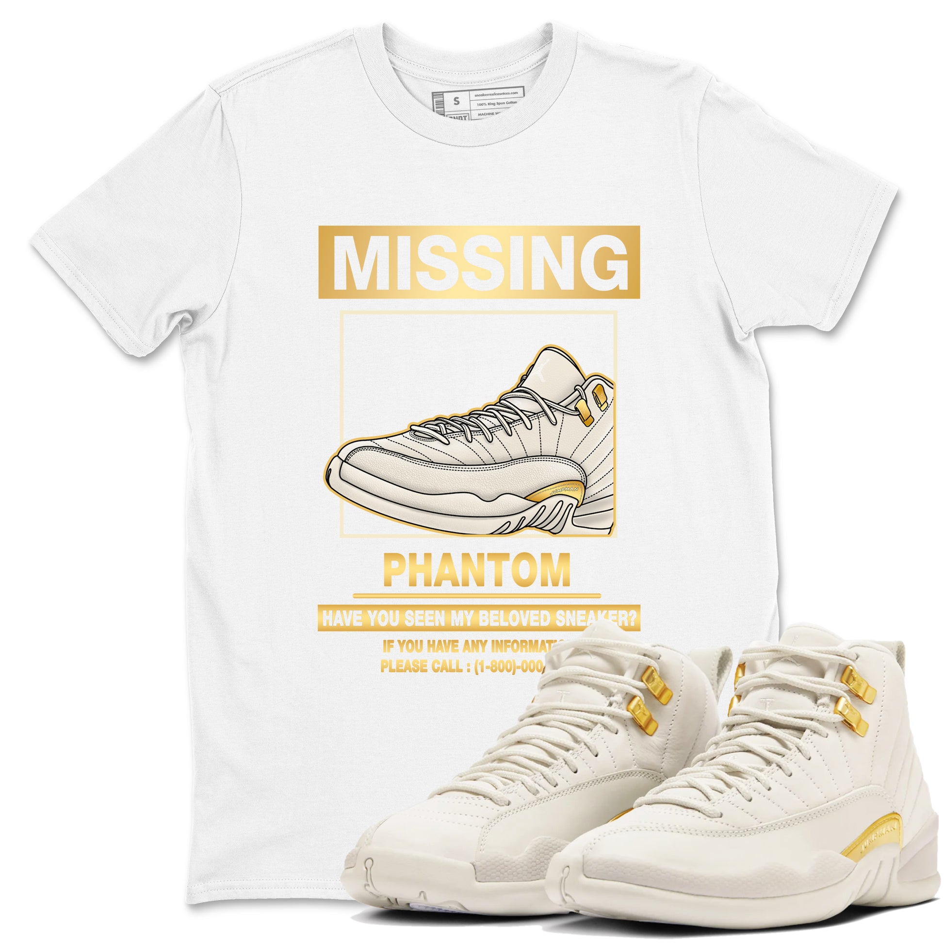 Missing Sneaker SNRT Sneaker Tees - Air Jordan 12 Phantom - SNRT Sneaker T-shirts