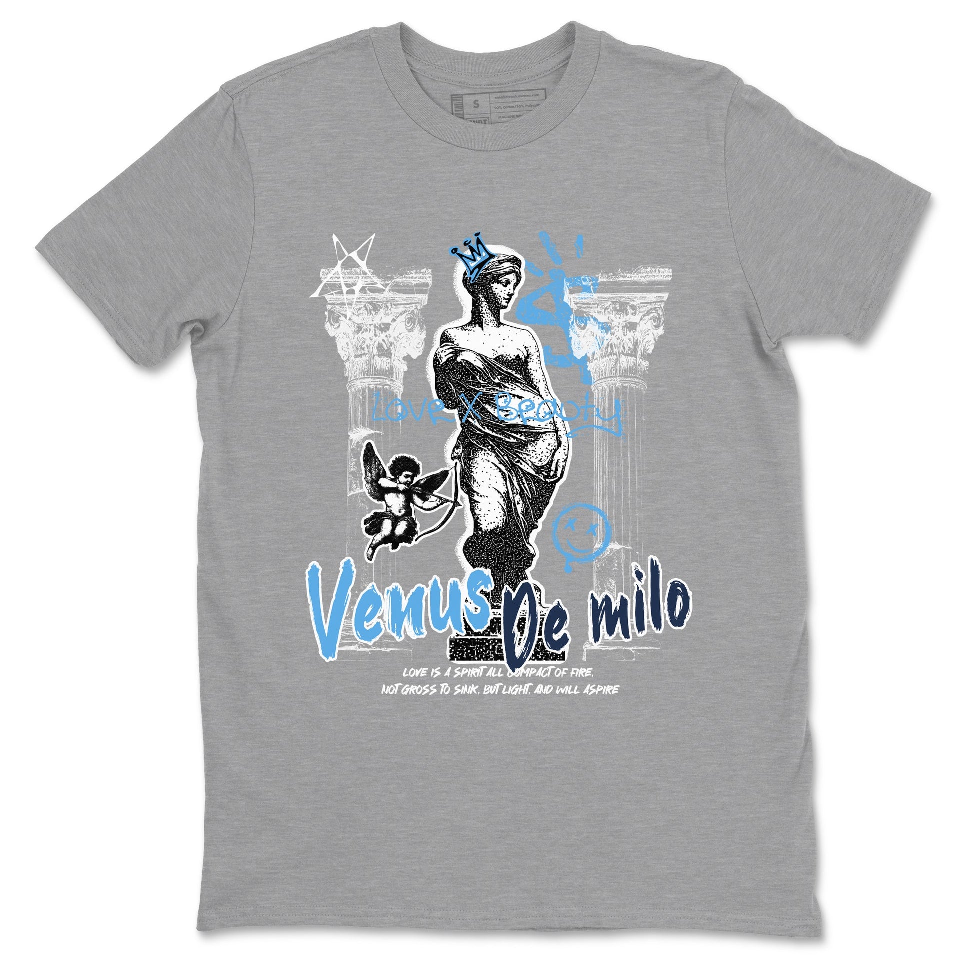 1s Obsidian shirts to match jordans Venus De Milo shirts to match Jordans AJ1 Retro Low OG Obsidian match shoes to clothes SNRT Sneaker Tees unisex cotton Heather Grey 2 shirts