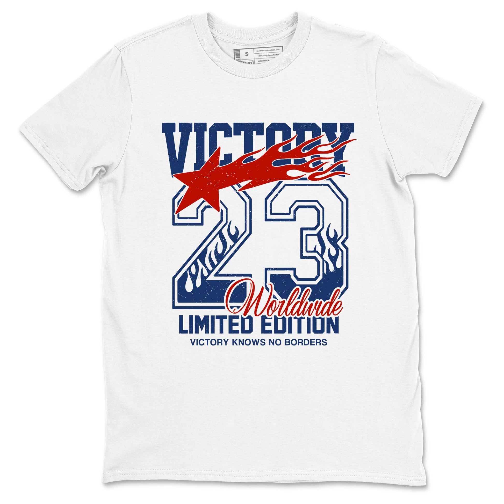 Sneaker match tees – Sneaker Tees To Match Air Jordan 11 Rare Air Shoes – Victory Knows No Borders Tee White 2
