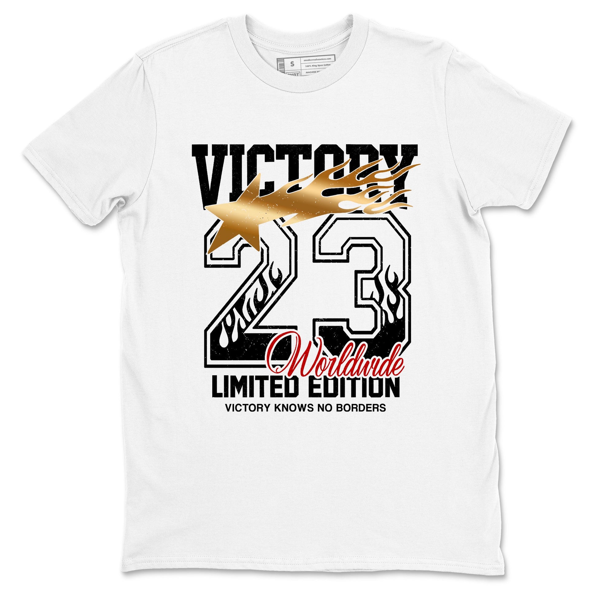 Sneaker match tees – Sneaker Tees To Match Air Jordan 12 Taxi Shoes – Victory Knows No Borders Tee White 2