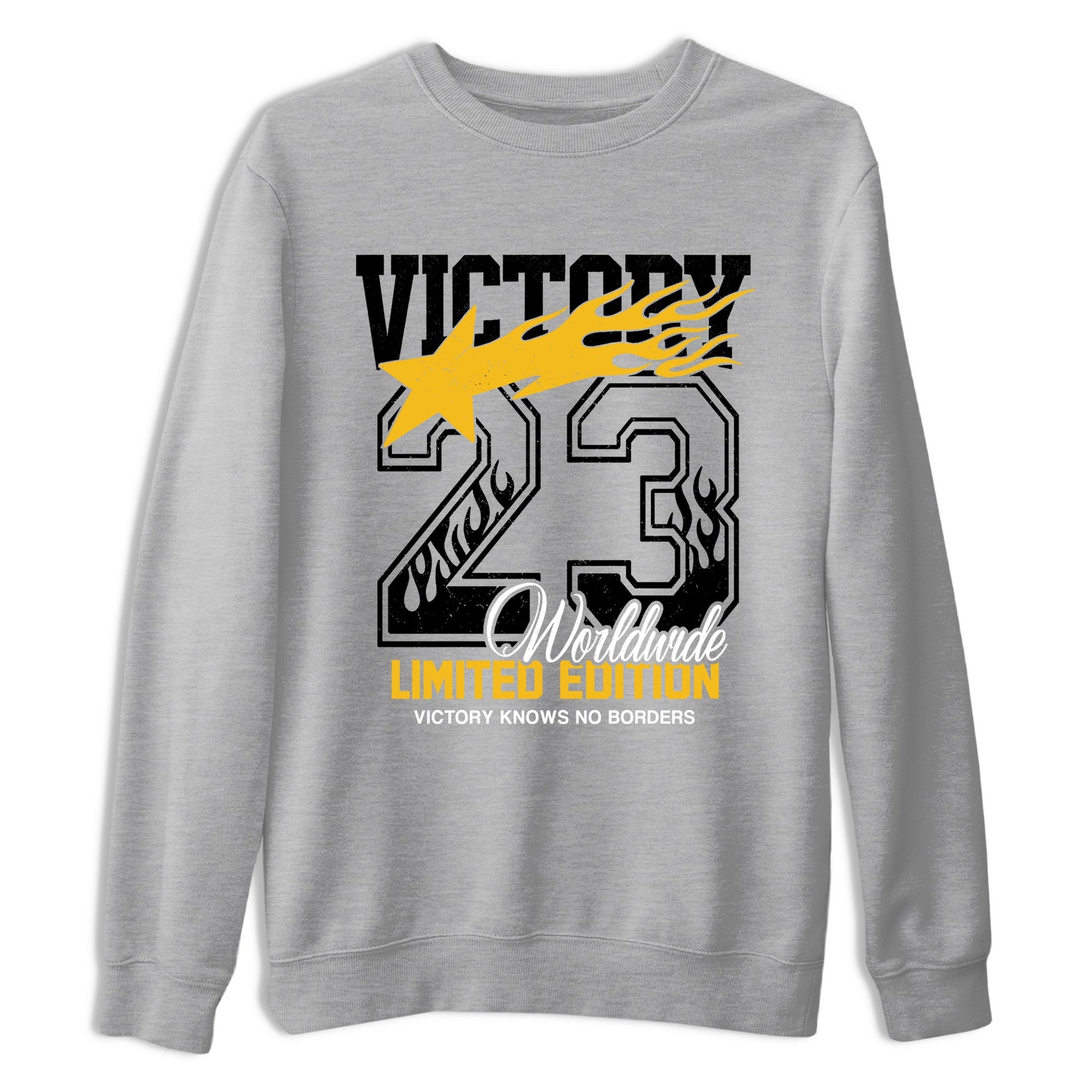 Sneaker match tees – Sneaker Tees To Match Air Jordan 5 Tokyo Shoes – Victory Knows No Borders Tee Heather Grey 2