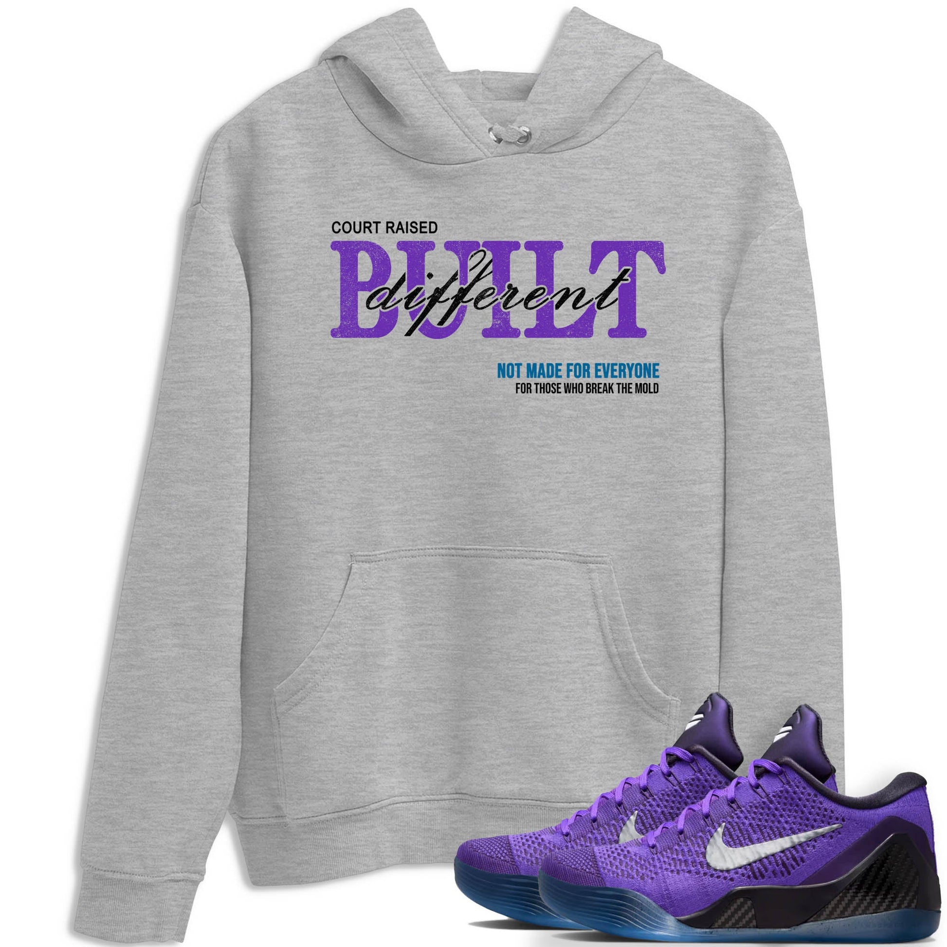 Sneaker Threads – Sneaker Tees To Match Nike KB 9 Hyper Grape – Vintage Born Different Graphic Tee Heather Grey 1. Perfect for Jordan releases 2025 colorways. Perfect for purple basketball sneaker releases and legacy-inspired colorways for 2025 hoopers.