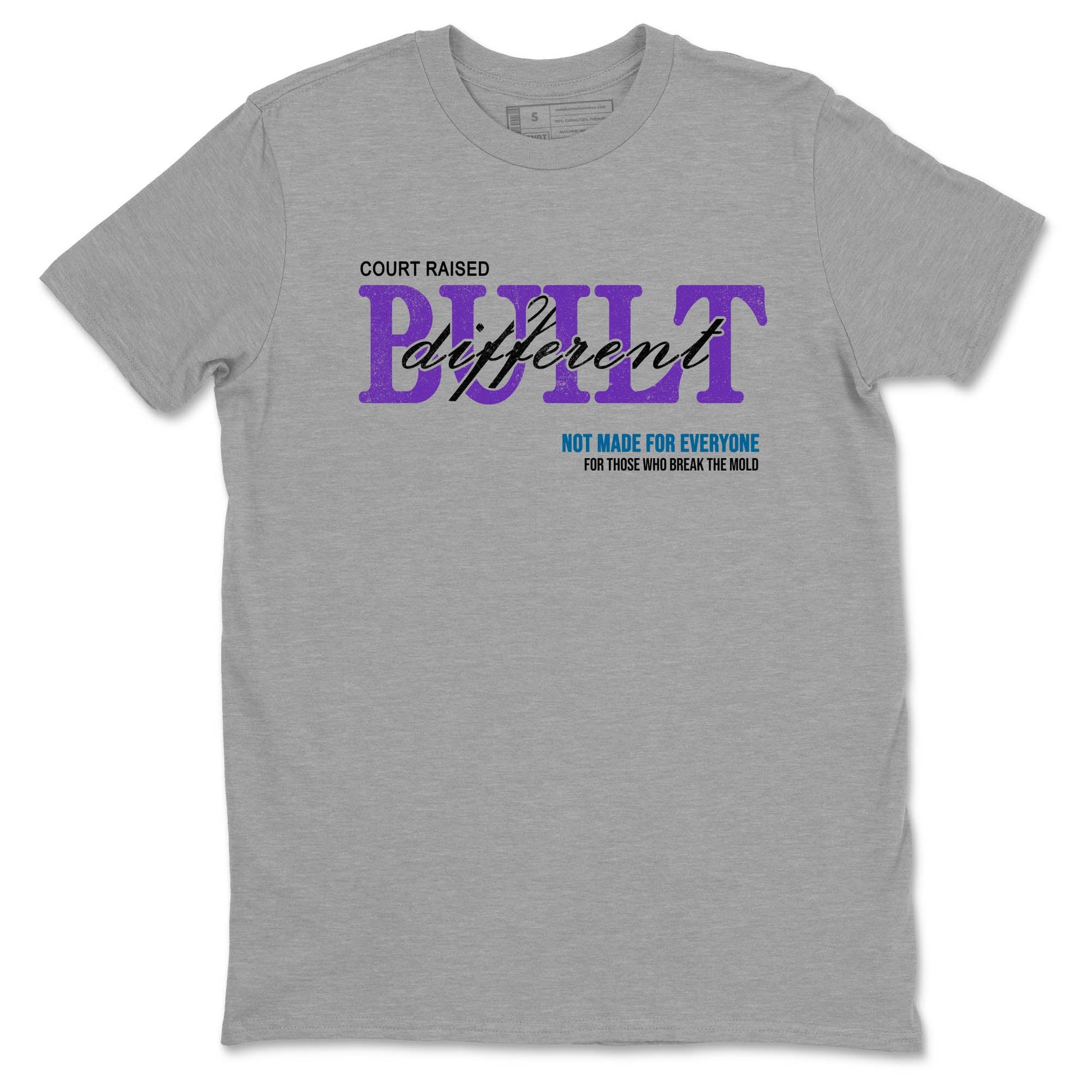 Sneaker Threads – Sneaker Tees To Match Nike KB 9 Hyper Grape – Vintage Born Different Graphic Tee Heather Grey 2. Perfect for Jordan releases 2025 colorways. Perfect for purple basketball sneaker releases and legacy-inspired colorways for 2025 hoopers.