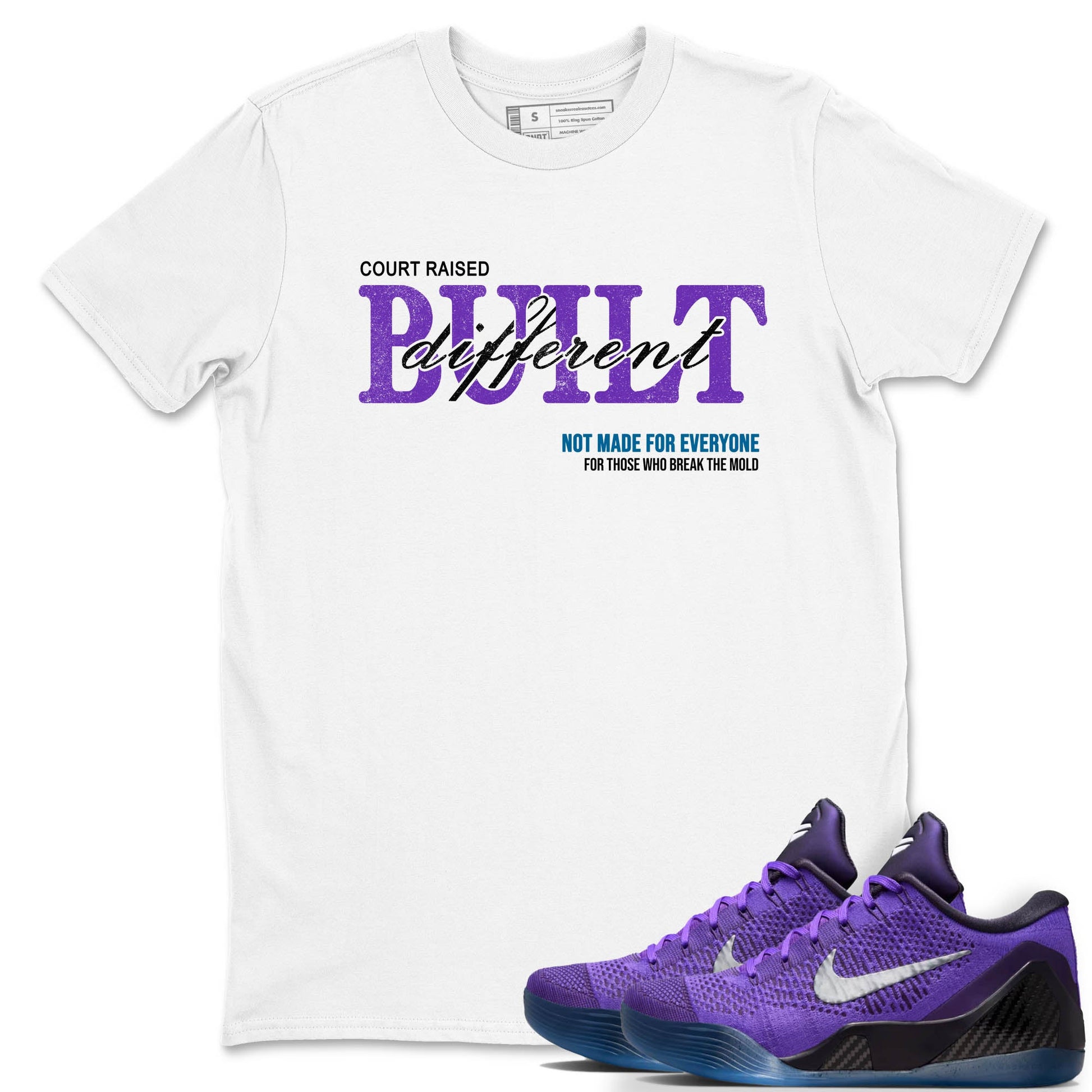 Sneaker Threads – Sneaker Tees To Match Nike KB 9 Hyper Grape – Vintage Born Different Graphic Tee White 1. Perfect for Jordan releases 2025 colorways. Perfect for purple basketball sneaker releases and legacy-inspired colorways for 2025 hoopers.