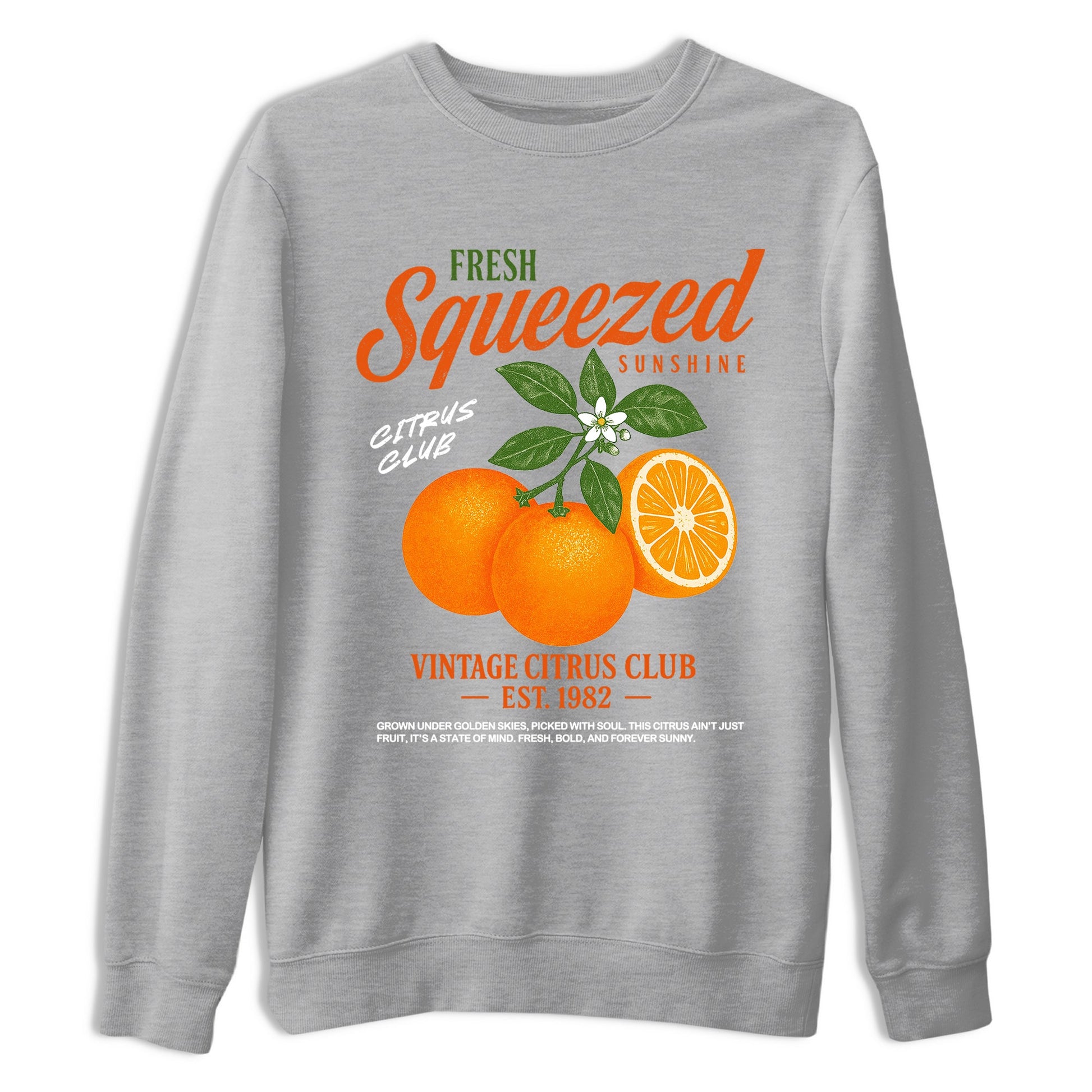 Sneaker match tees – Streetwear Graphic Tees Air Jordan 1 Shattered Backboard Sneakers – Vintage Citrus Club Graphic Tee Heather Grey 2
