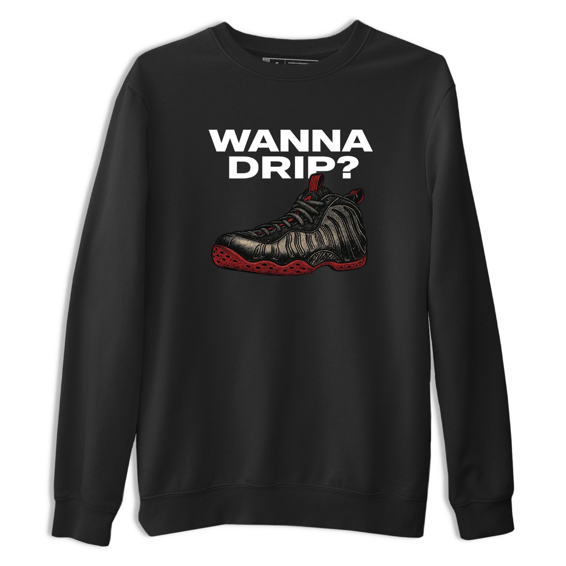 Sneaker match tees – Sneaker Tees To Match Air Foamposite Cough Drop Shoes – Wanna Drip Tee Black 2