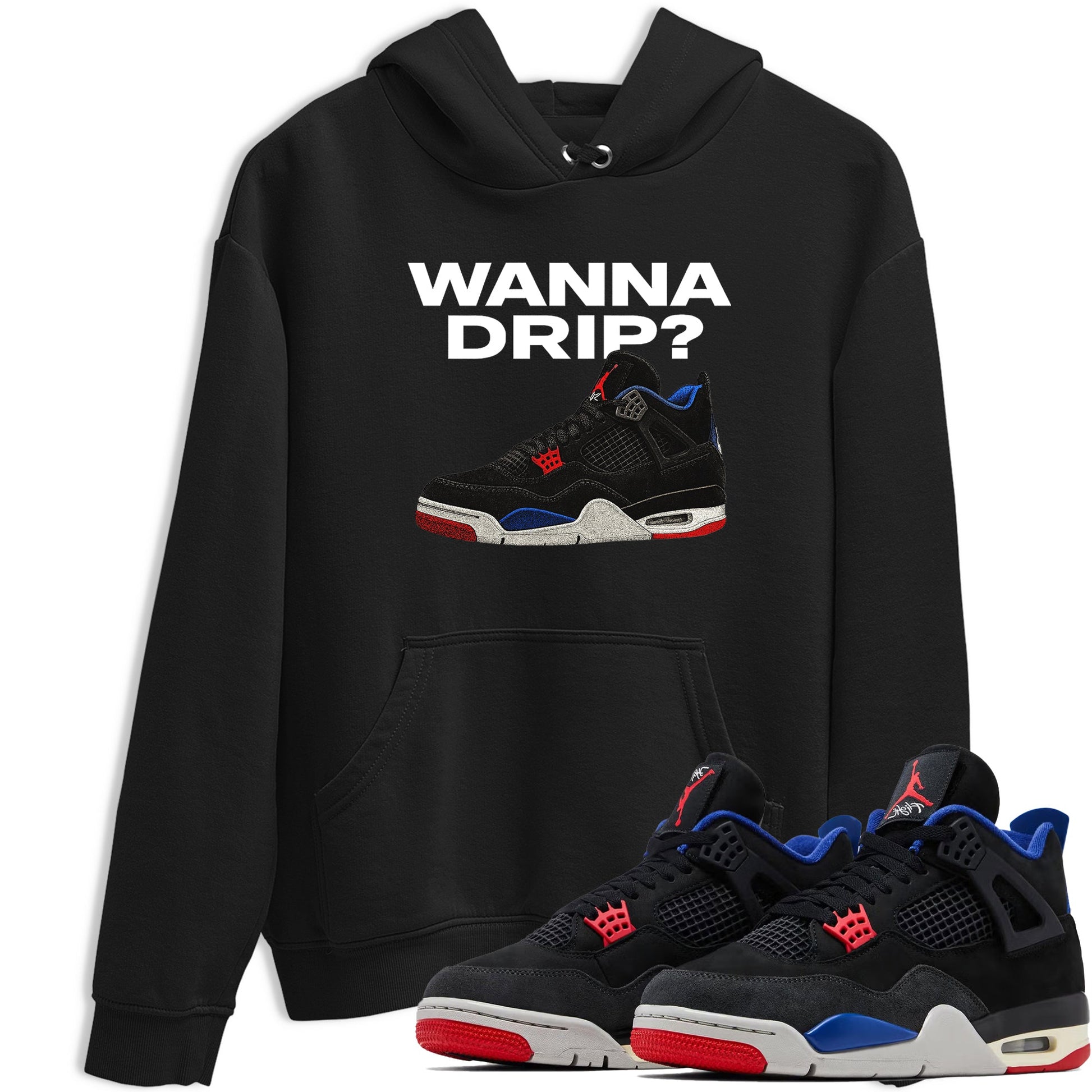 Sneaker match tees – Sneaker Tees To Match Jordan 4 Retro Rare Air Shoes – Wanna Drip Tee Black 1