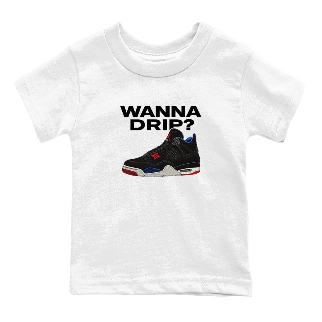 Sneaker match tees – Sneaker Tees To Match Jordan 4 Retro Rare Air Shoes – Wanna Drip Kids T-Shirt White 2