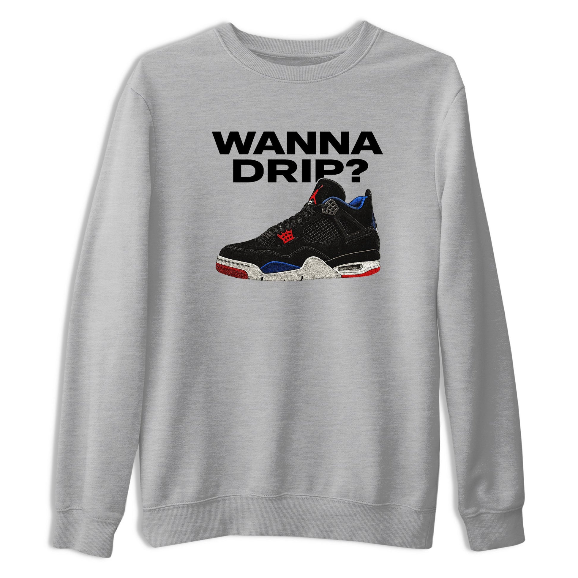 Sneaker match tees – Sneaker Tees To Match Jordan 4 Retro Rare Air Shoes – Wanna Drip Tee Heather Grey 2