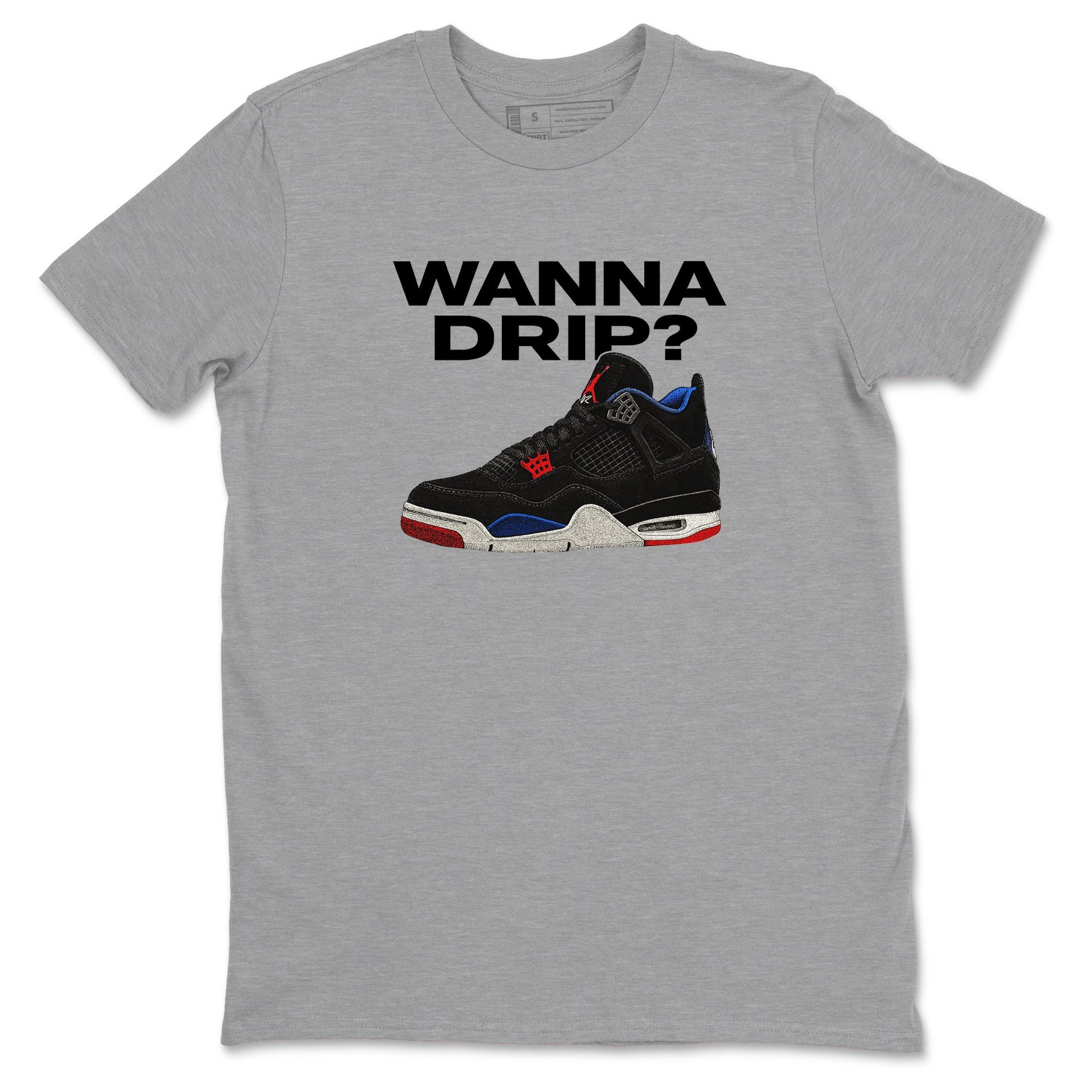Sneaker match tees – Sneaker Tees To Match Jordan 4 Retro Rare Air Shoes – Wanna Drip Tee Heather Grey 2